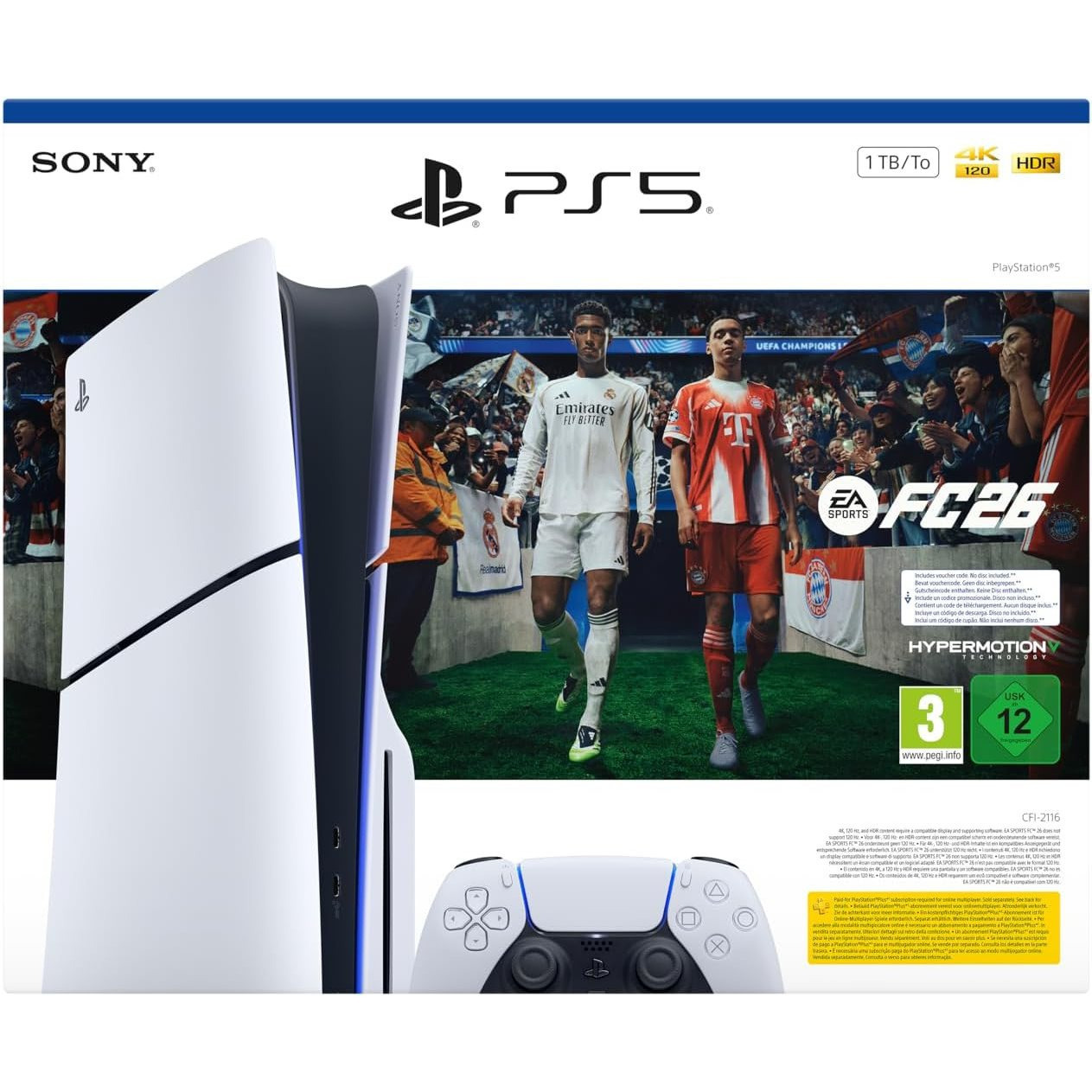 Sony Playstation 5 PS 5 Consola Slim Edición Estándar PS5 + FC26 (FIFA 26) FC 26