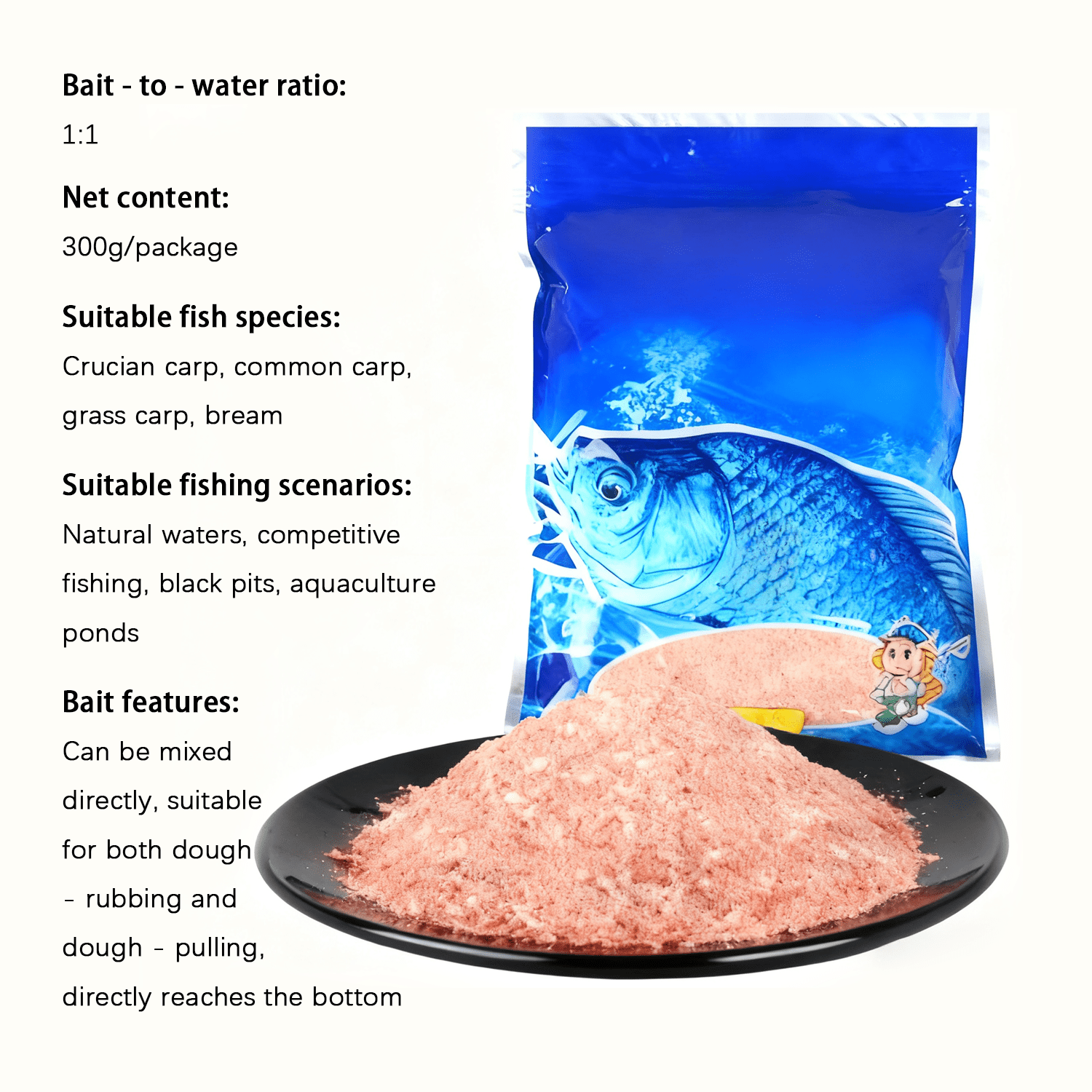 TEMU 300g & Flavor Bait – All-purpose Lure For , Carp &