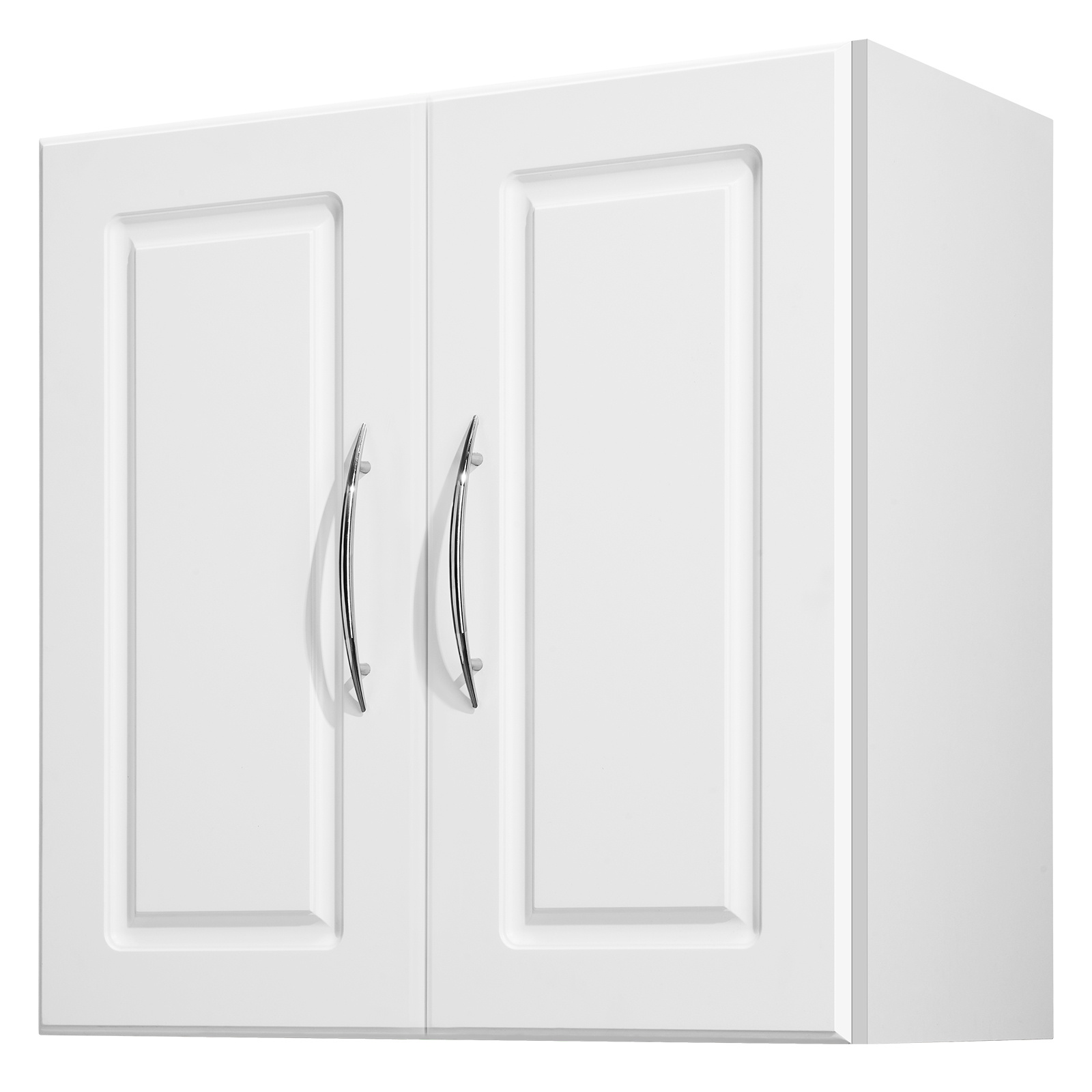 TEMU VEVOR Armoire Murale pour Buanderie, Armoire à 2 Niveaux avec Étagère Réglable, Placard de Rangement de 60 cm avec 2 Portes, pour Cuisine, Salle