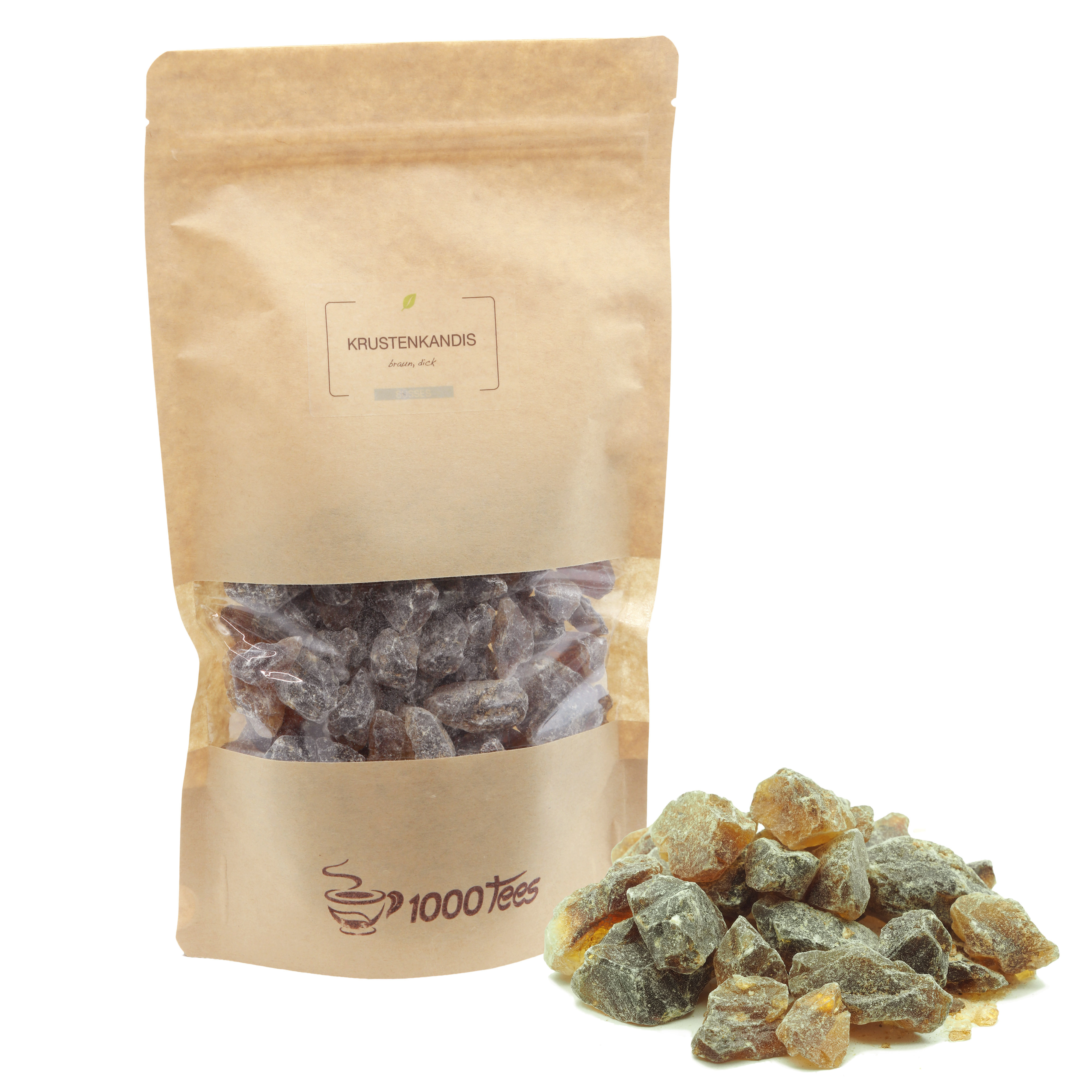 Brown Crusty Rock Candy | 800g | Caramelized Rock Sugar