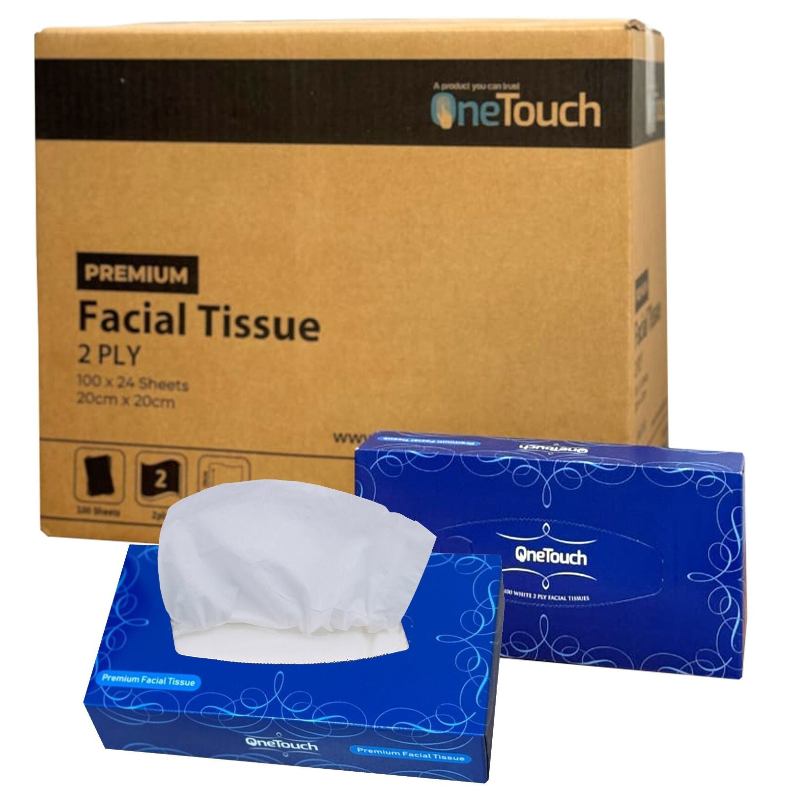 TEMU 24 Boxes Of 2ply Facial Tissue Tissue Boxes 2-ply For Everyday Use