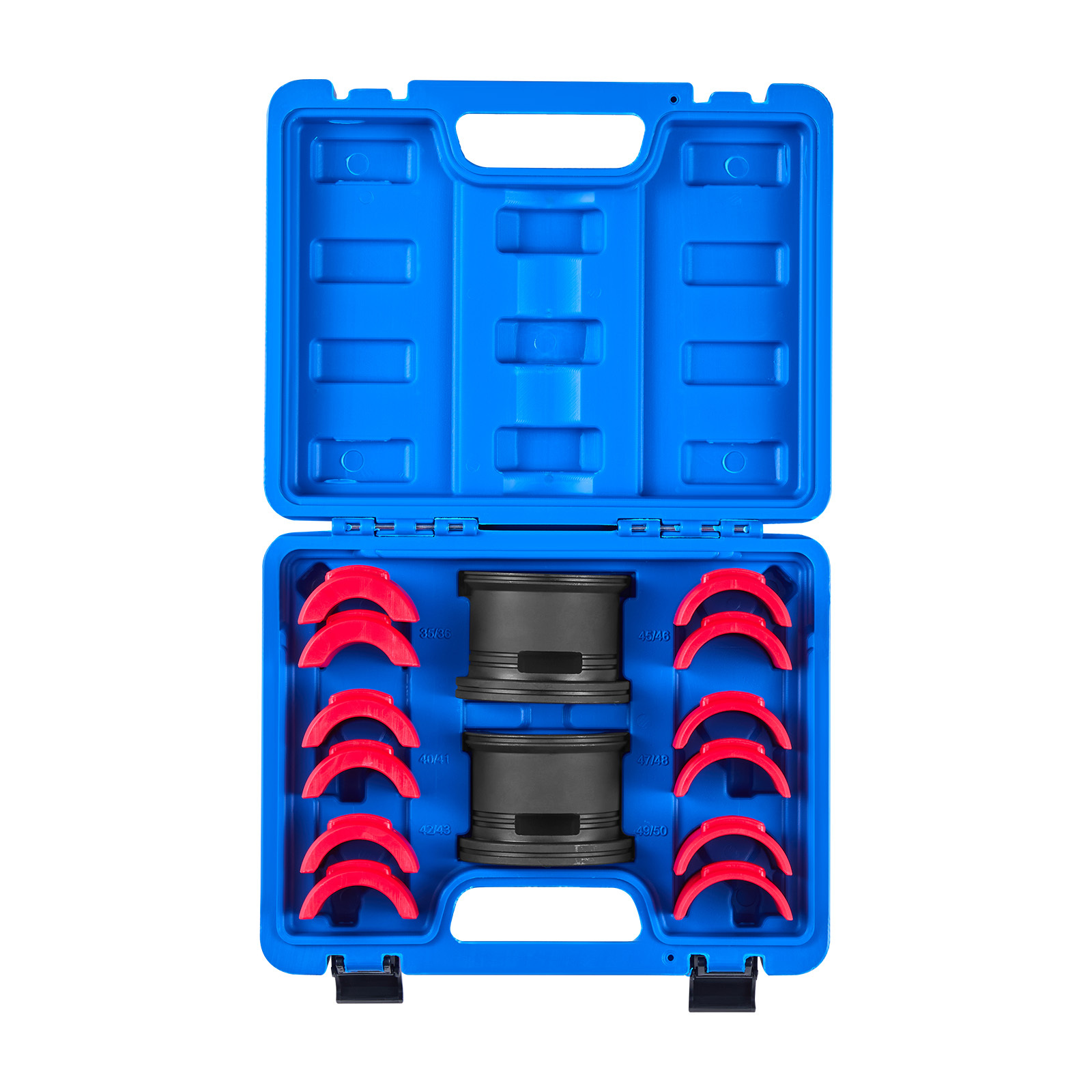 Image of Vevor Bearing Press Kit, 14 Pcs, Bearing Race And Seal Driver Set With Bushings And Adapters, Bushing Driver Tool Set, Heavy Duty Carbon Steel Seal Removal Installation Tool Kit With Storage Case