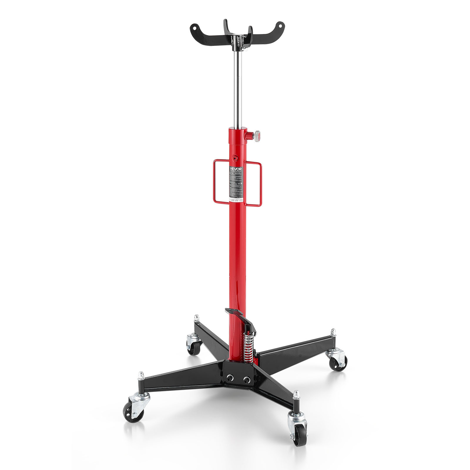 Image of Vevor Hydraulic Transmission Jack, 1100 Lbs / 0.5 Ton Lifting Capacity Telescoping Transmission Jack With Foot Pedal, Wheel, 112-187 Cm Height, Lift Hoist For Garage/shop
