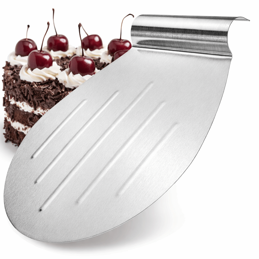 Image of Home Stainless Steel Cake Server - High-quality Cake Lifter With Ergonomic Handle | Form-stable & Versatile As Cake , Pizza Shovel & Baking Aid | Ideal For Cake Preparation & Dessert Presentation