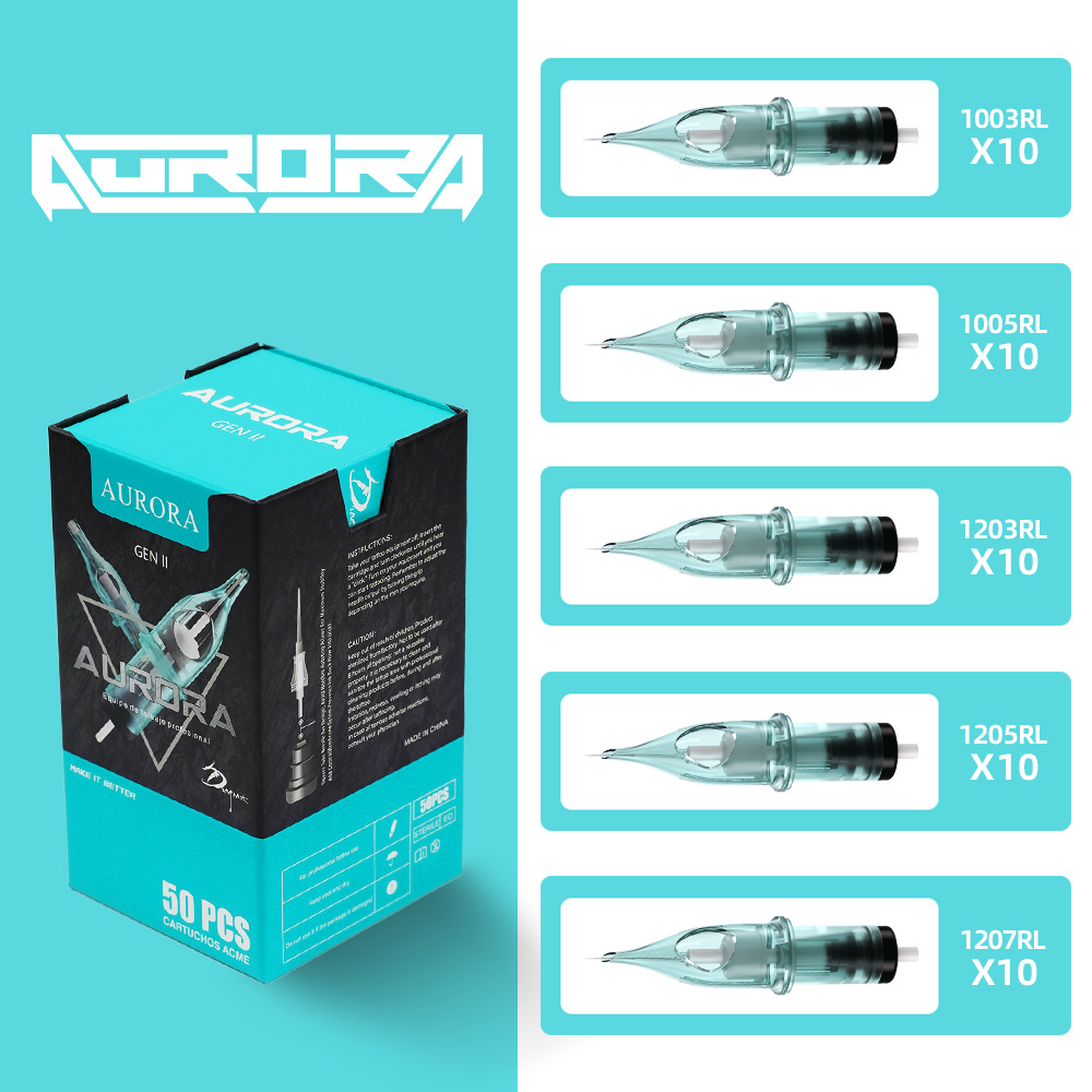 Image of Mixed Pack Of 50 Pieces, Of Professional Tattoo For Types Of Tattoo Needles