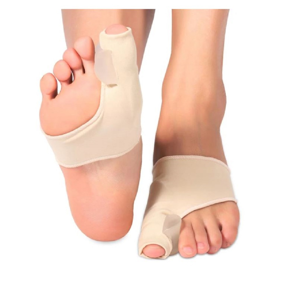 3-pair Breathable Fabric Bandage With Built-in Silicone Gel For , Unisex, Beige Color