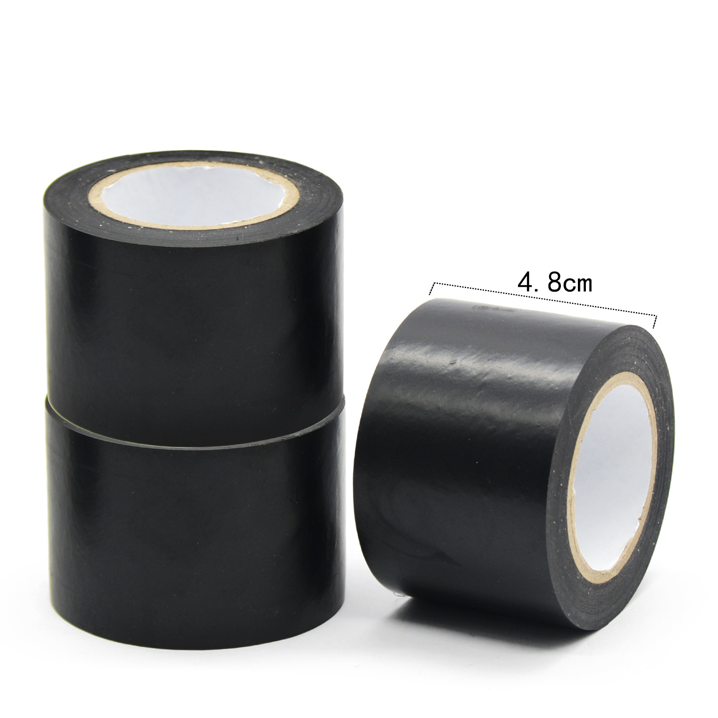 TEMU Cinta aislante eléctrica PVC negra 4,8cm x 12m pack 3 rollos|Cinta aisladora impermeable resistente al instalaciones eléctricas|Cinta adhesiva