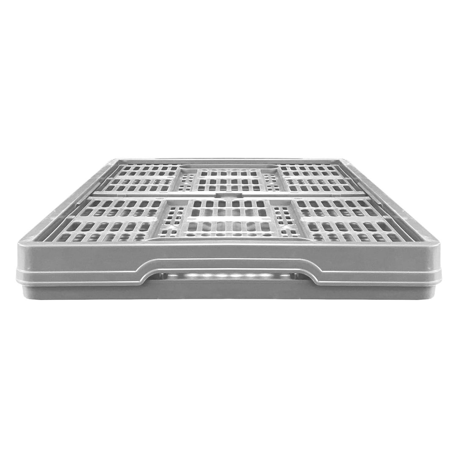 Foldable Stackable Grey 32 Litre Multipurpose Crates with Handle