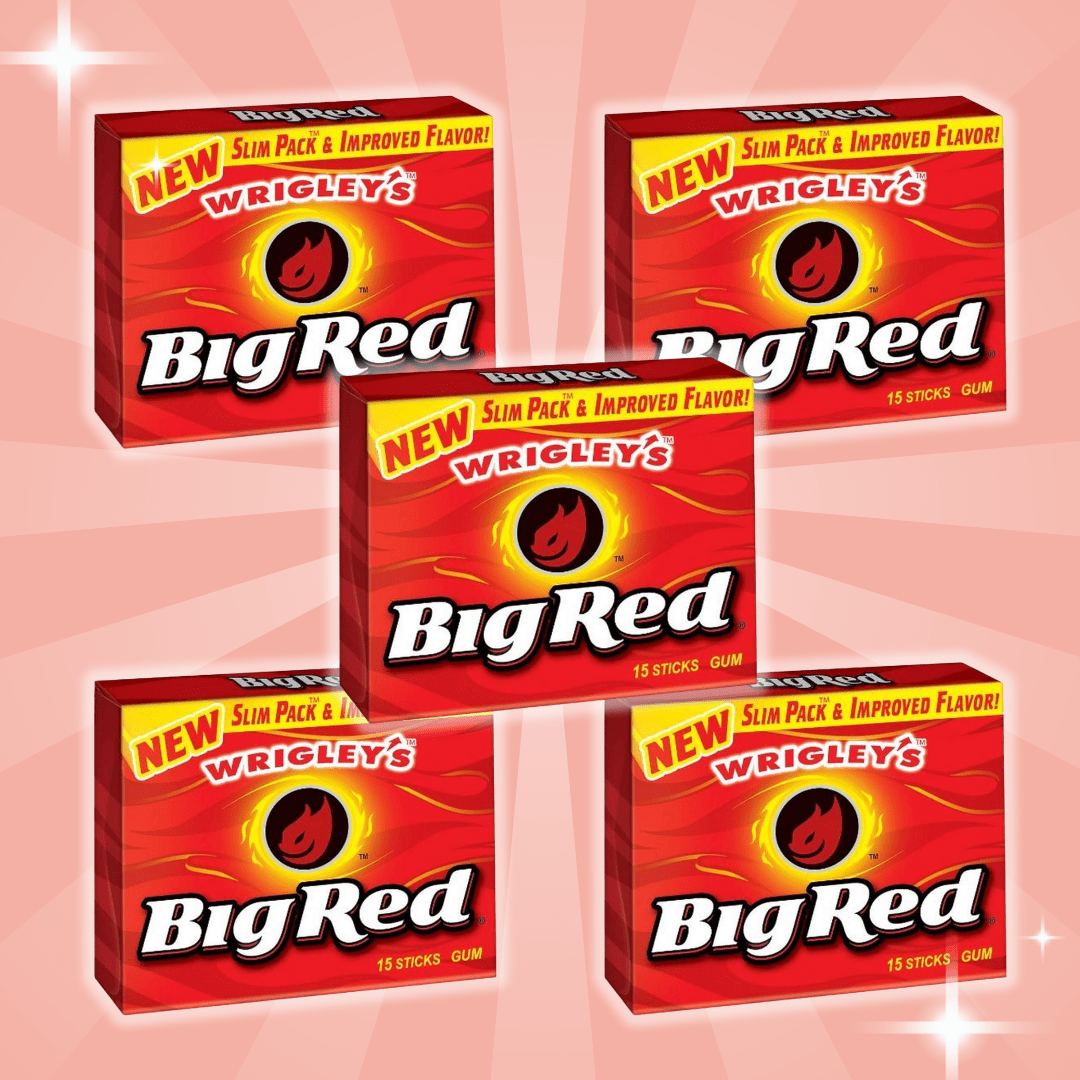 Image of 5-pack Wrigley’s Big Red Gum – Cinnamon – 5x 15 Sticks