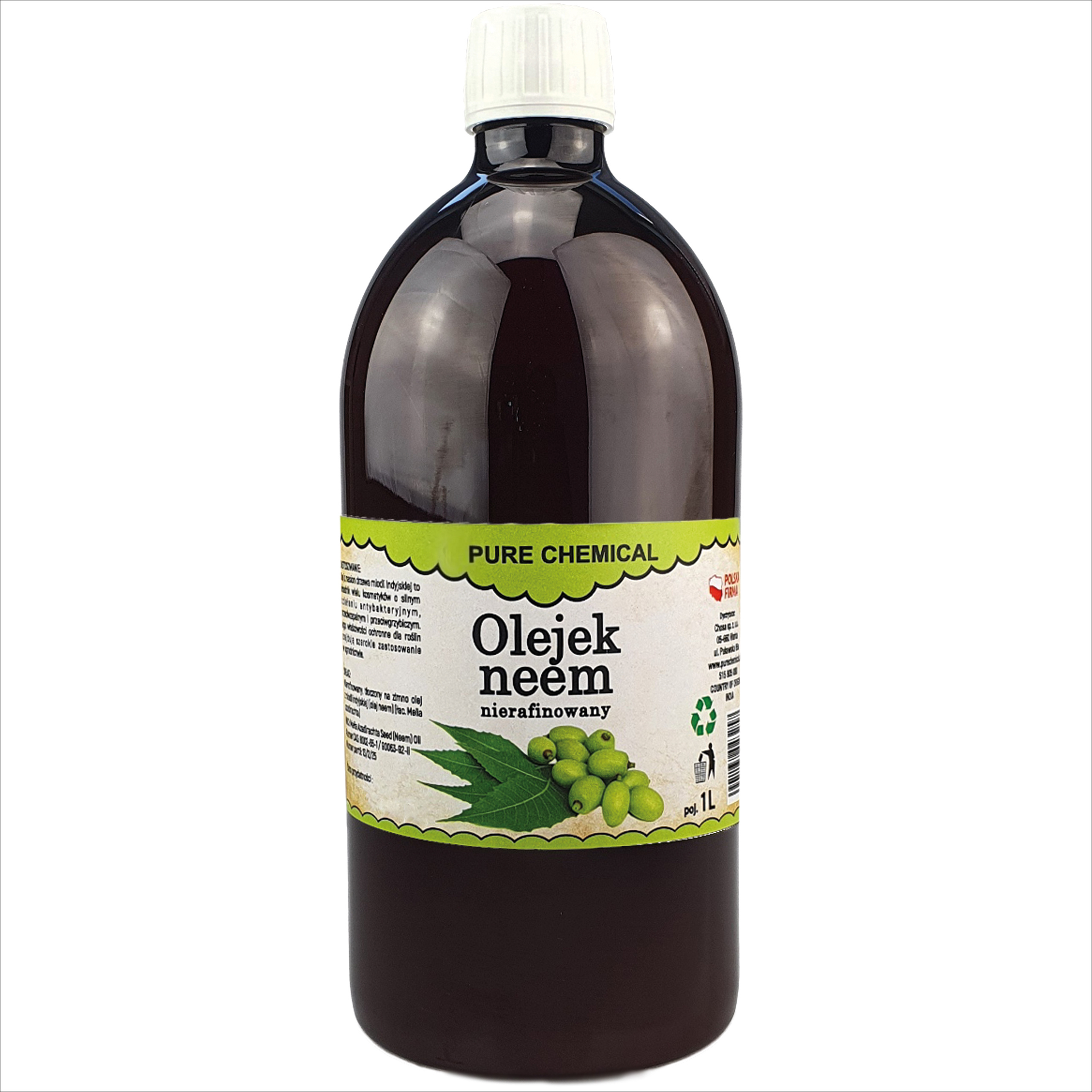 Image of Unrefined Neem Oil 1l –, Cold-pressed