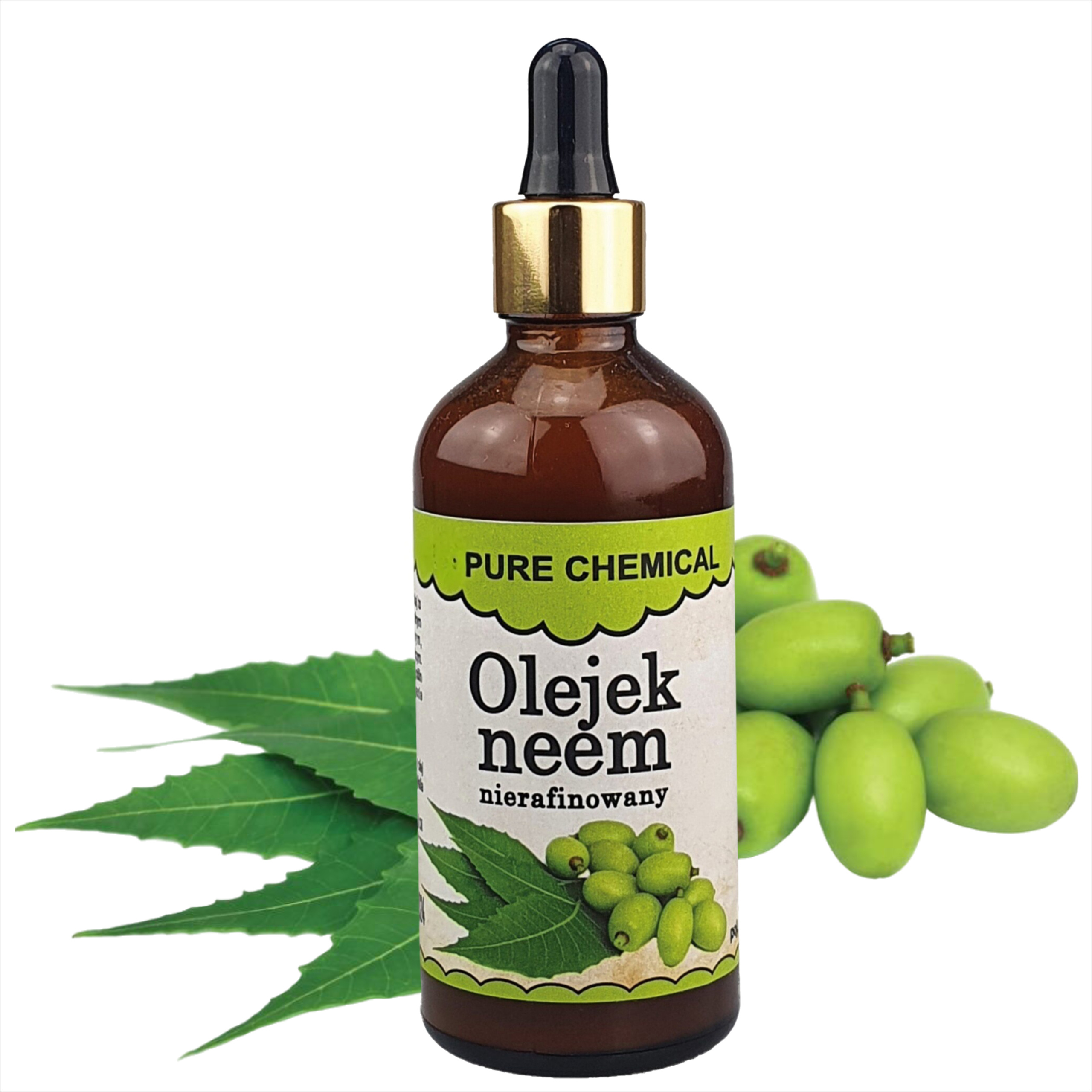 Unrefined Neem Oil 100ml –, Cold-pressed