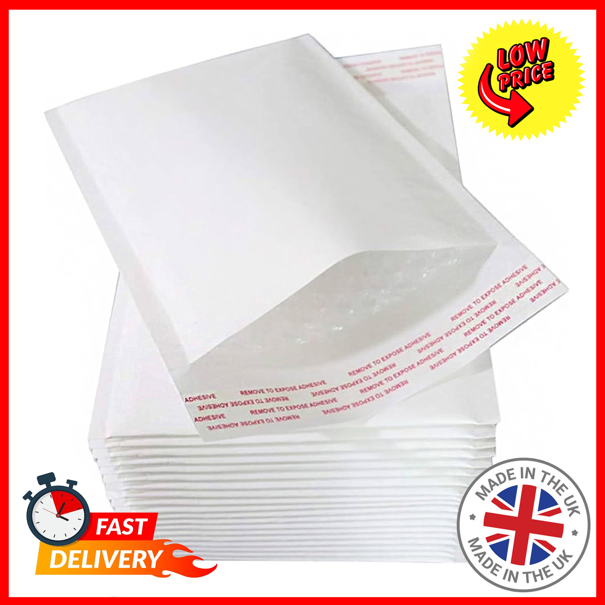 white padded plain bubble lined peel seal lightweight postal envelopes size 7 240x320mm