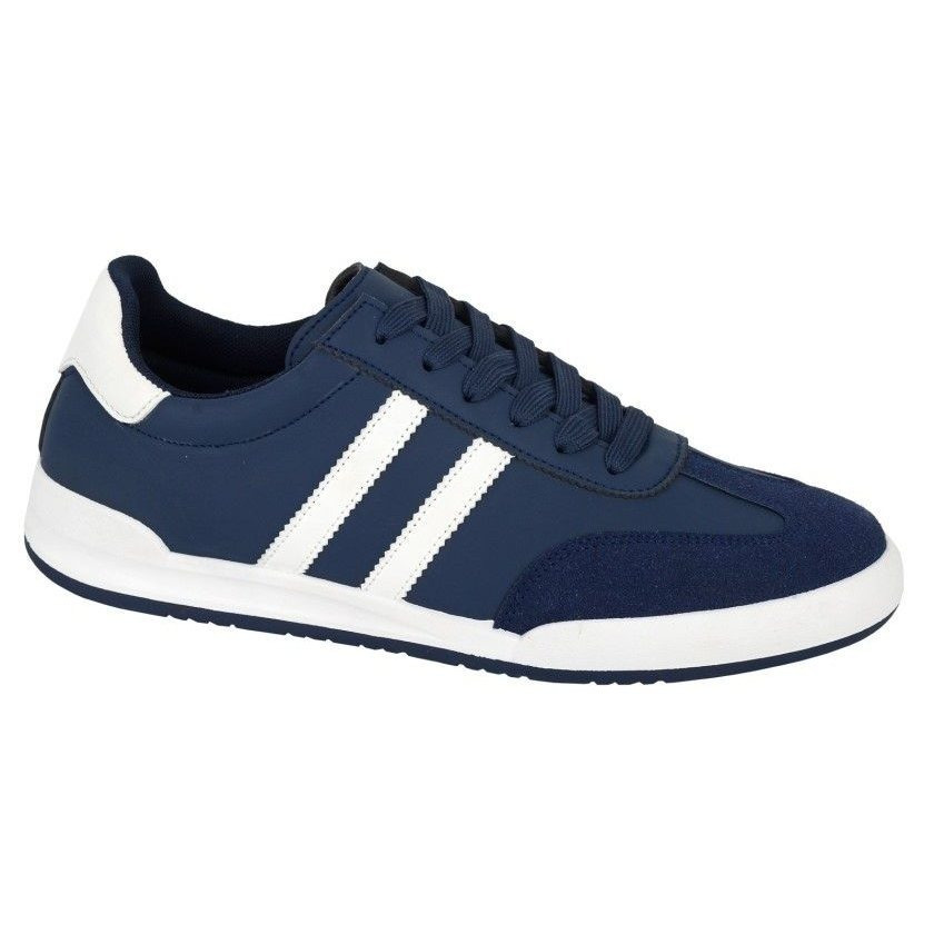 dek kite   synthetic   microfibre   retro lace trainer stylish daily wear footwear