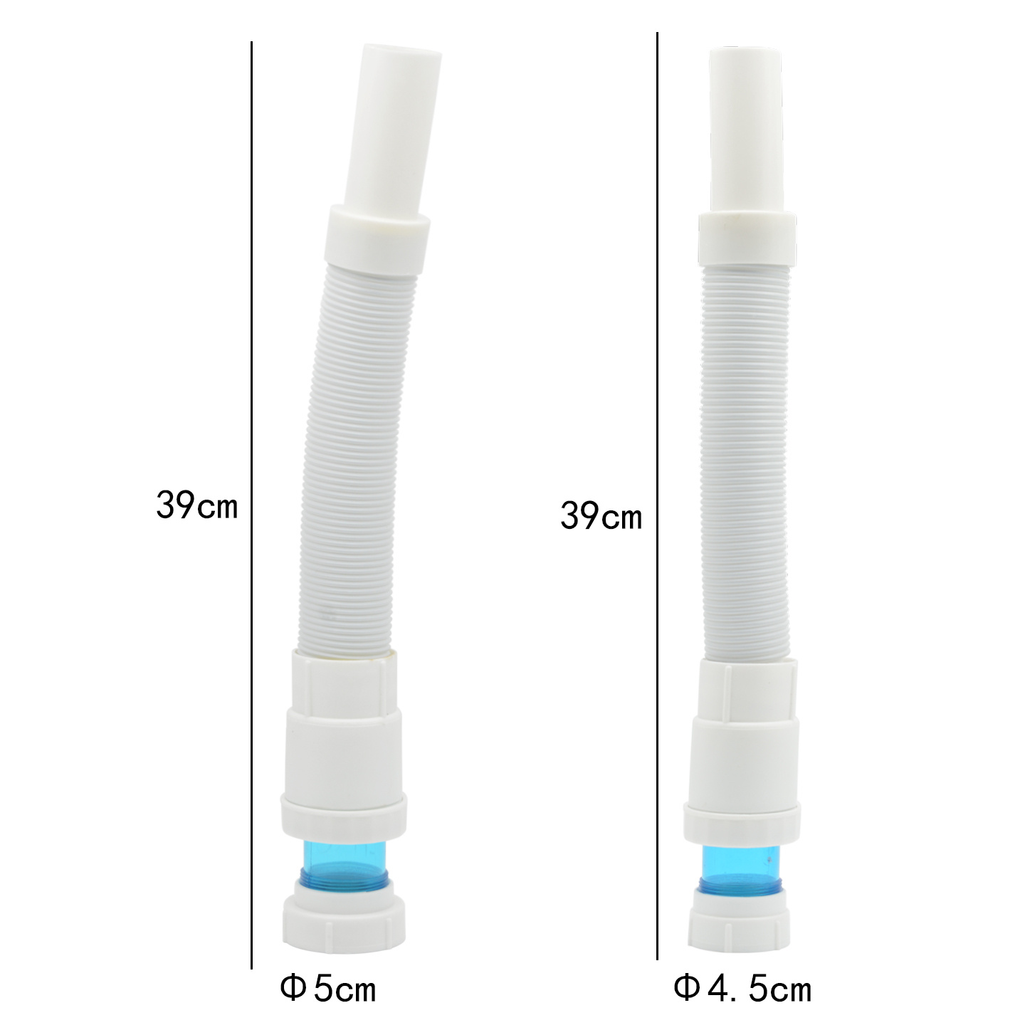 TEMU Tubo de Antiodor para Desagüe, Accesorio de Manguera de Desagüe para Lavabo, Diámetro 45/50 mm