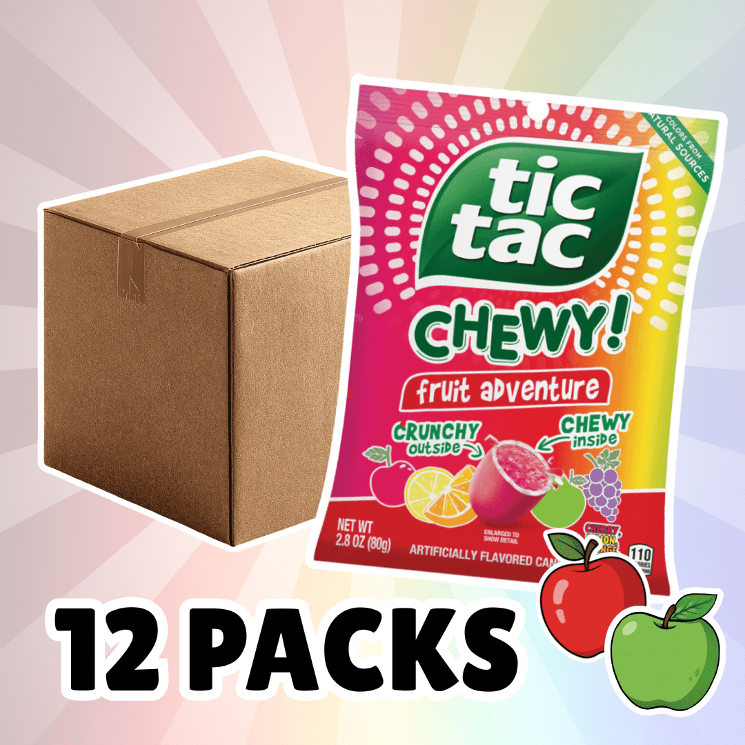12x Tic Tac Chewy! Fruit Adventure – Fruity Chewable Drops – 12x80g