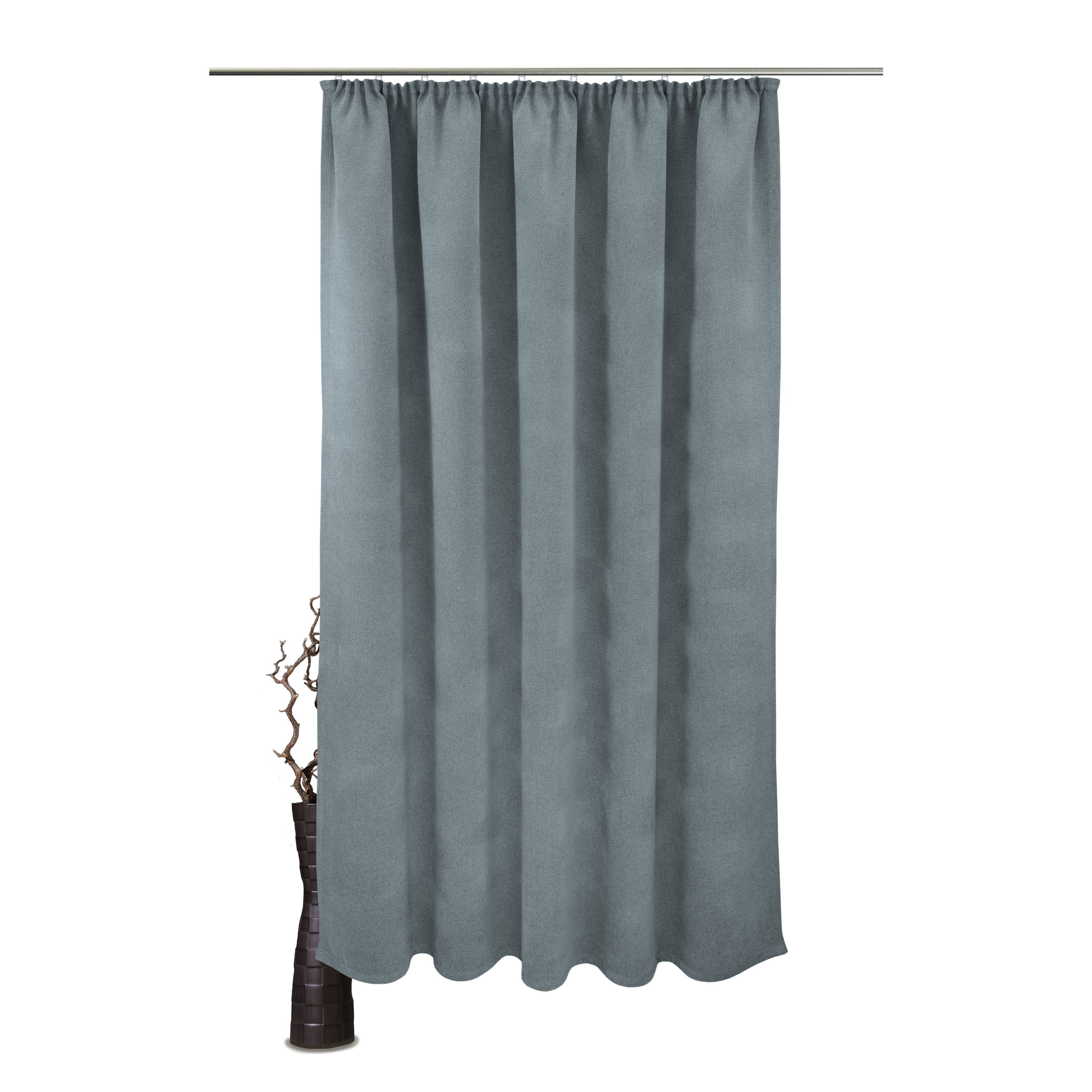 2pcss Of Thermal Insulation Curtain Blackout 415 G/m² - Darkening Curtain Alea With Gathered Heading, 2pcs Set, 100% Polyester, Thermal Curtain, Energy , Bedroom, Children's Room
