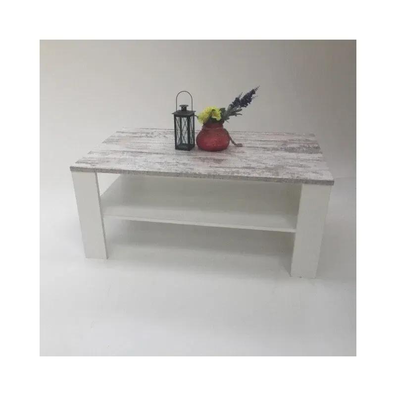 Couch Table Living Room Table Coffee Table Bea 100x57 Cm Canyon White New