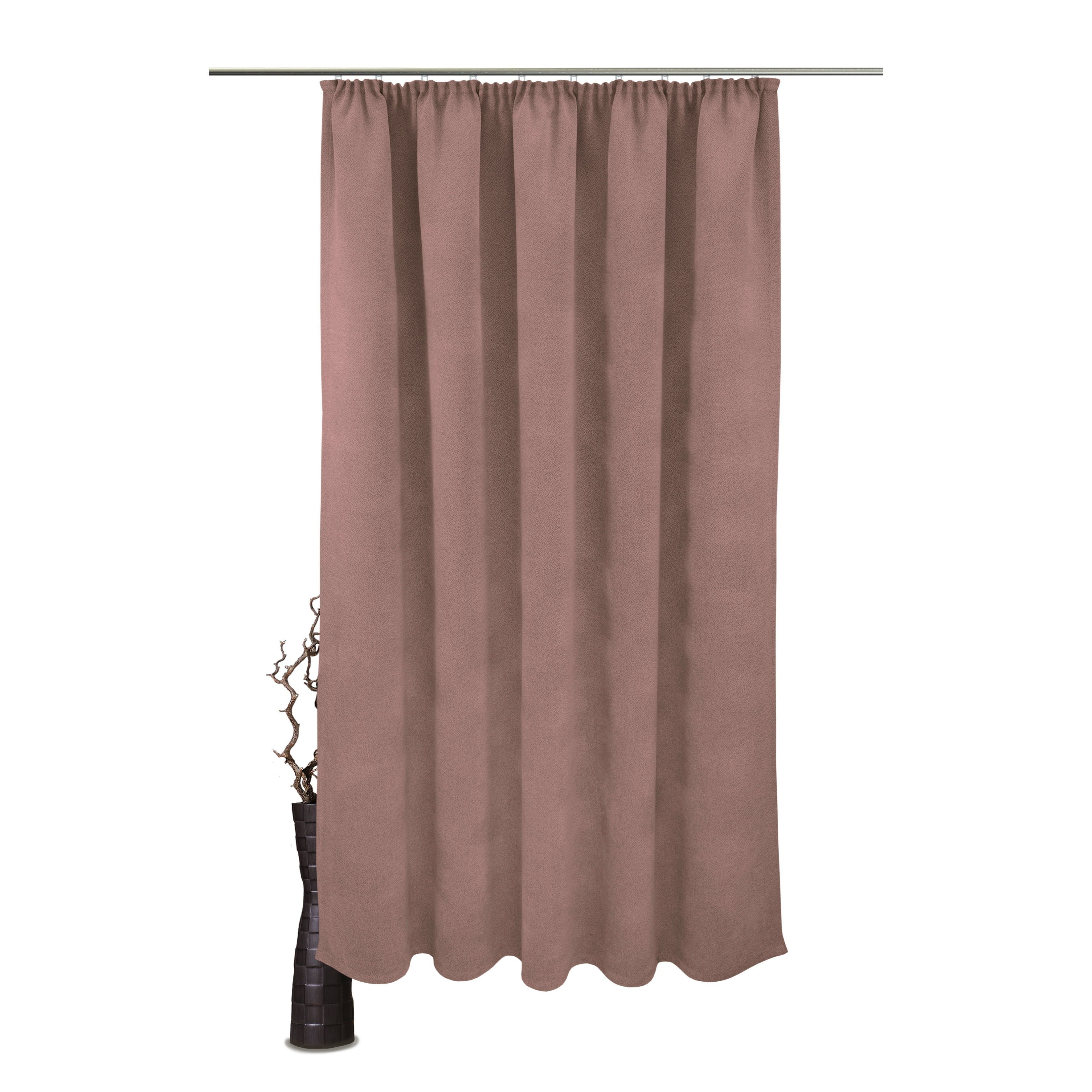 Image of 2pcss Of Thermal Insulation Curtain Blackout 415 G/m² - Darkening Curtain Alea With Gathered Heading, 2pcs Set, 100% Polyester, Thermal Curtain, Energy , Bedroom, Children's Room
