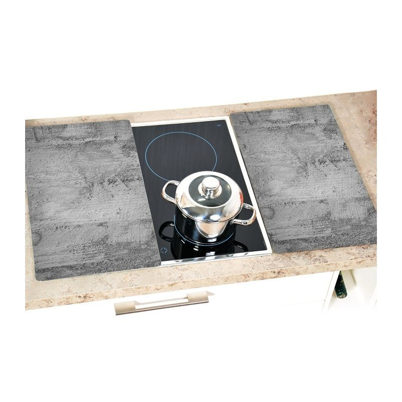 Image of Kesper Stove Cover Plates, Set Of 2, , Glass Cutting Plate, Glass Ceramic Stove Cover, Stove Top Protector, Glass Ceramic Field Cover, Cooktop Cover, Cooktop Protector, Glass Cutting Plate