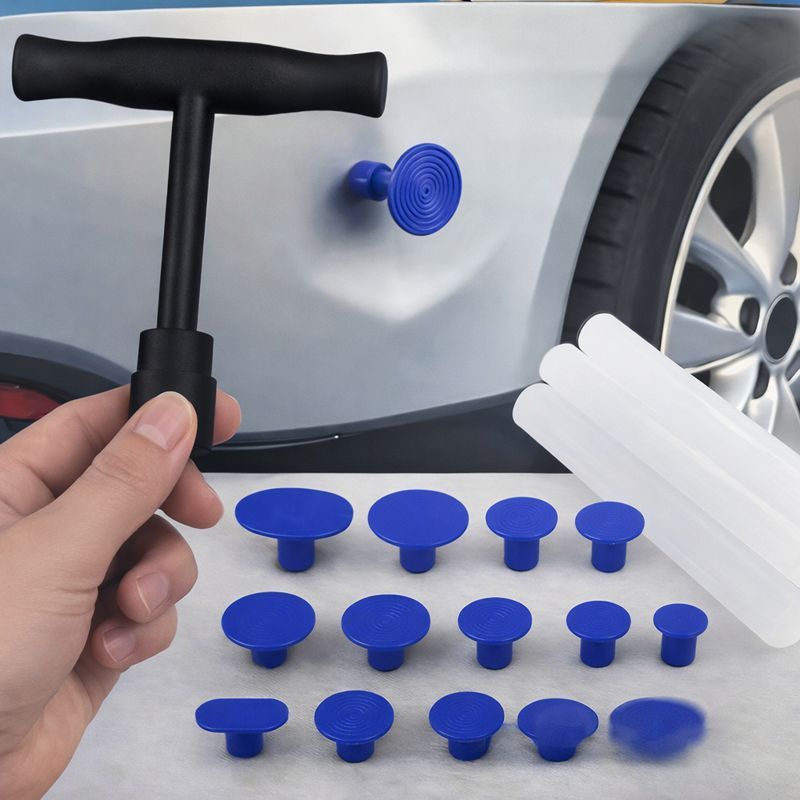 TEMU Herramienta para reparar abolladuras de coche extractora sin pintura