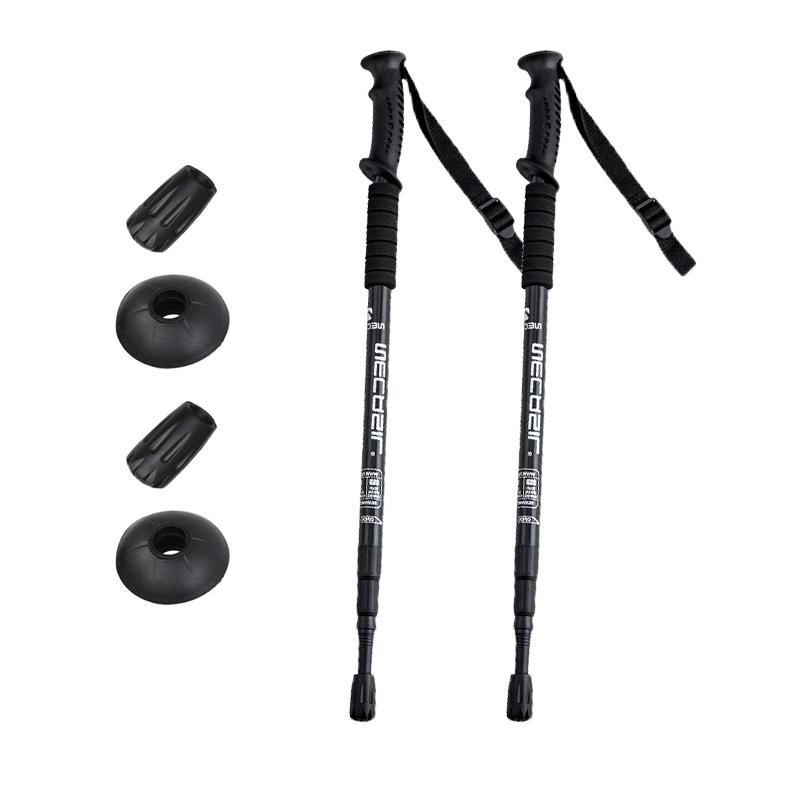 TEMU SET 2 Bastones de Trekking ultraligeros ajustables, bastón de aleación de aluminio para caminar, Longitud máxima de 135cm, Trail Running,