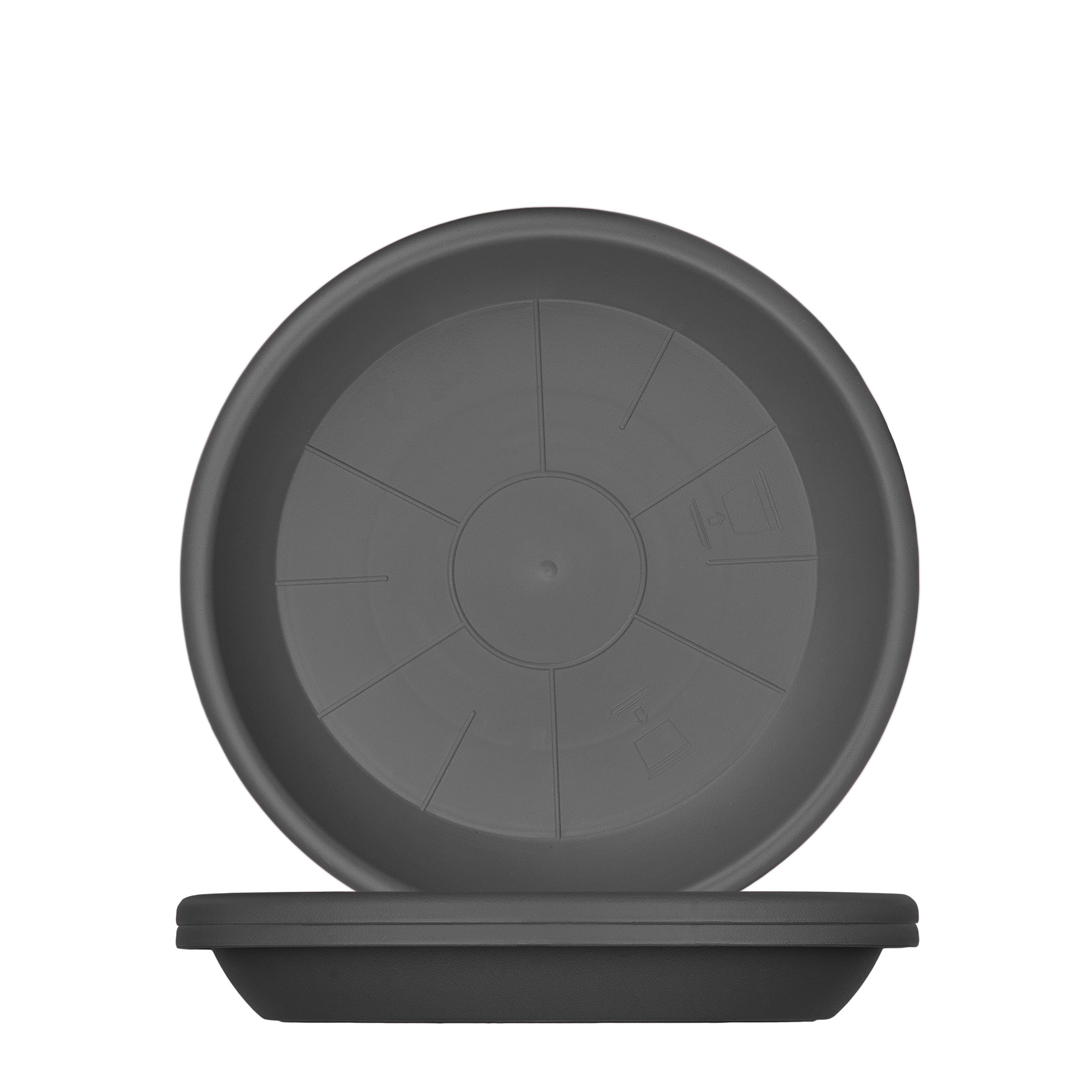 Bigdean 3x Plant Saucer, Ø 49 Cm Plastic Flower Saucer, Fits Ø 50 Cm Plant Pots