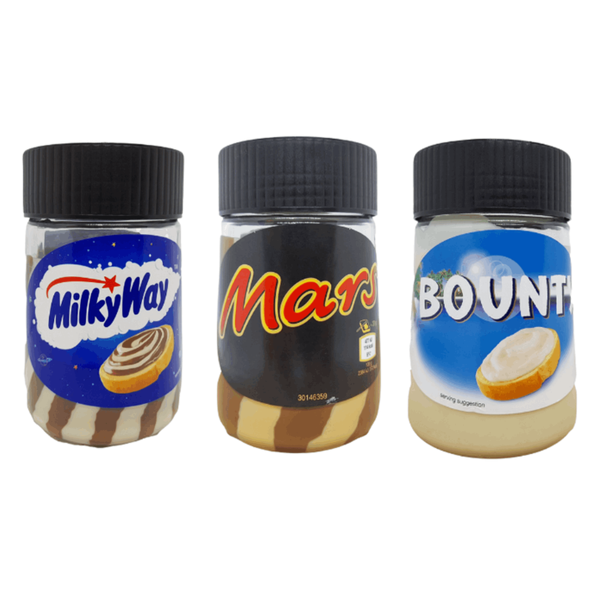 Image of Chocolate Spread Set Milky Way, Mars & Bounty - 3 X 350 G | Uk Import | Original Brand Spreads | Chocolate-, Caramel- & Coconut Cream