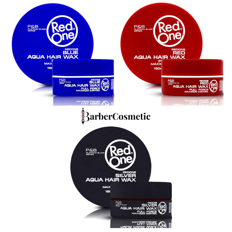 TEMU RedOne Cire Coiffante Matte Gel 150 ml Lot de 3 Rouge Bleu Parfums Bubblegum Cassis Fixation Ultra Forte Controle Effet Brillant Texture Non