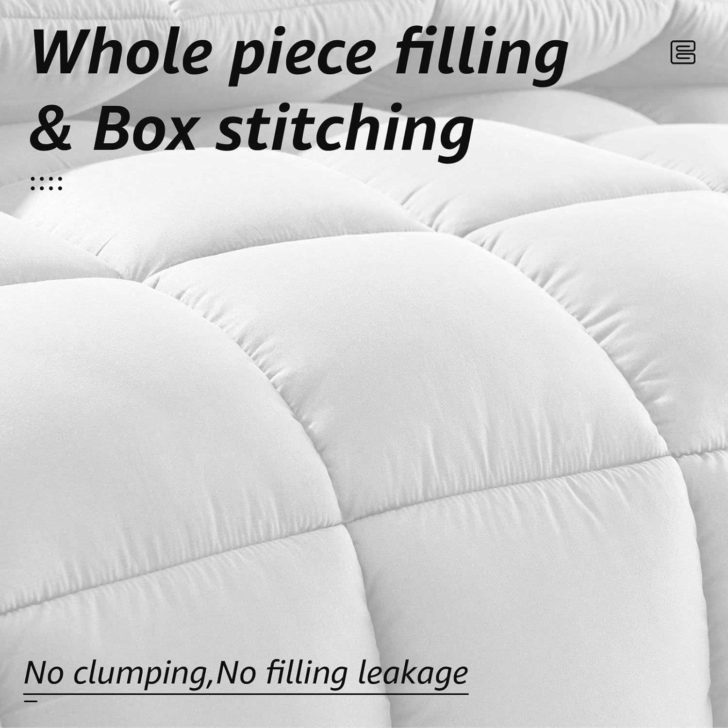 Luxury Hotel Quality Box Stitched Duvet Soft Touch Cover Down-Alternative Quilt HollowFibre Filling Lightweight Warm and Breathable for Ultimate Comfort 10.5 Tog 13.5 Tog 15 Tog Single Double King Super King Comforter