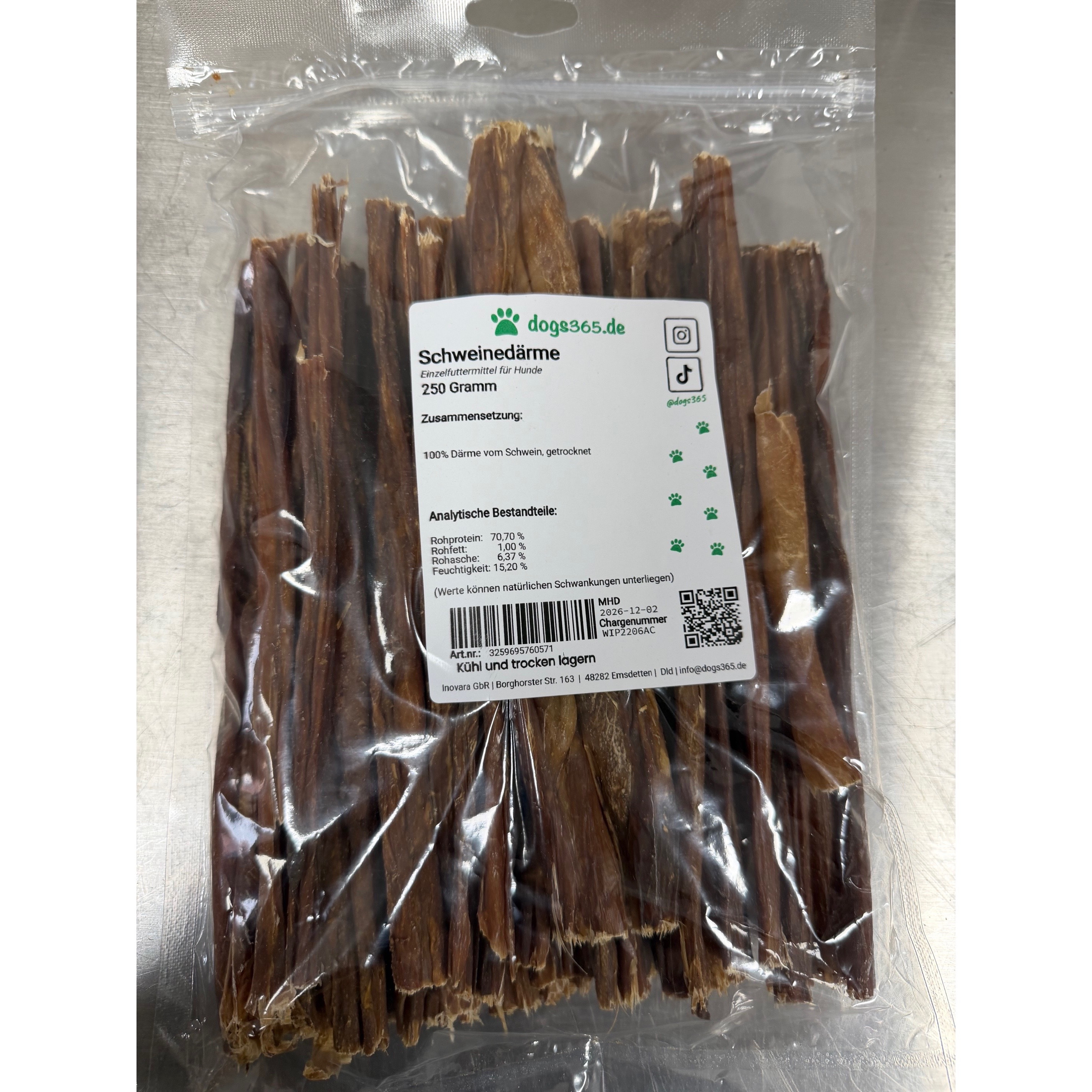 Dried Pork Intestines, 250 Grams