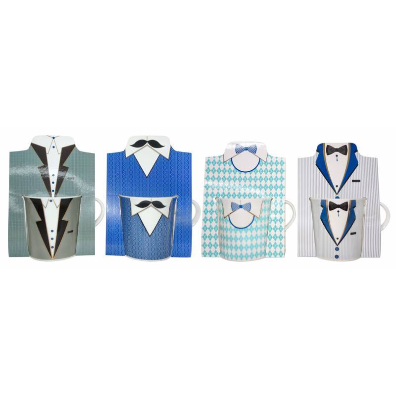 TEMU 12 Tazas Esmoquin Hombre En Bolsa de Regalo - Tazas para Detalles, regalos, recuerdos Invitados Hombres, , Comuniones