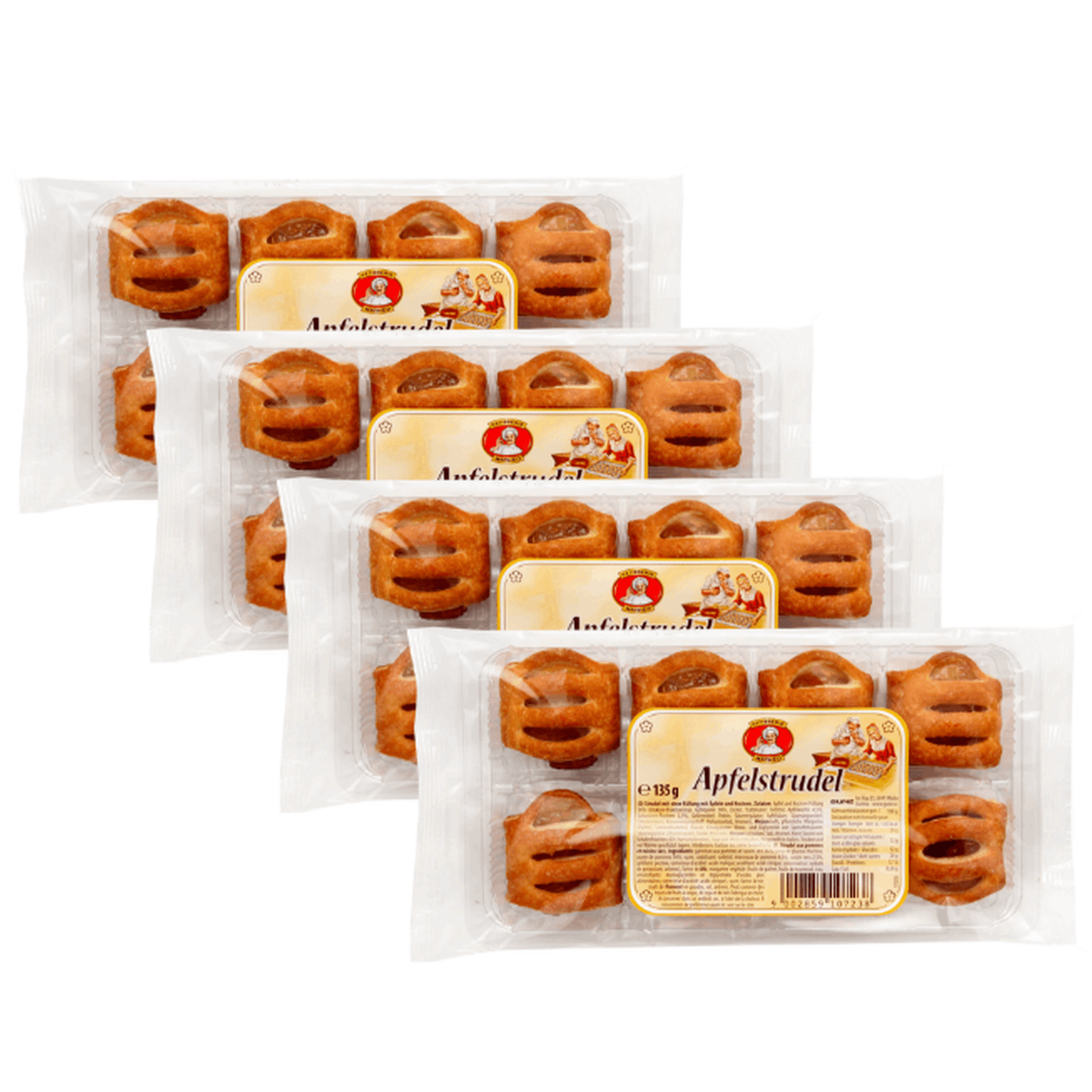 Image of Patisserie Mathéo Mini Strudel – 4 X 135 G (4 X 8 Pieces) | Delicate Puff Pastry With Fruity Filling | Perfect For Coffee & Guests