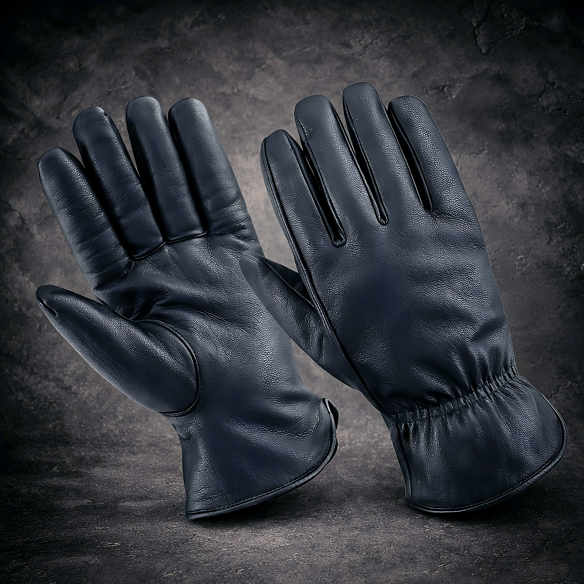 Noire - Genuine Goatskin Leather Gloves With Soft Lining – Warm, Durable & Comfortable For Daily Wear