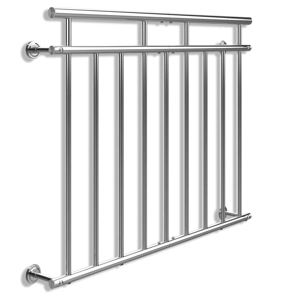 Image of Monzana® French Balcony Stainless Steel Filling Rods Balcony Railing Terrace Railing Window Protection