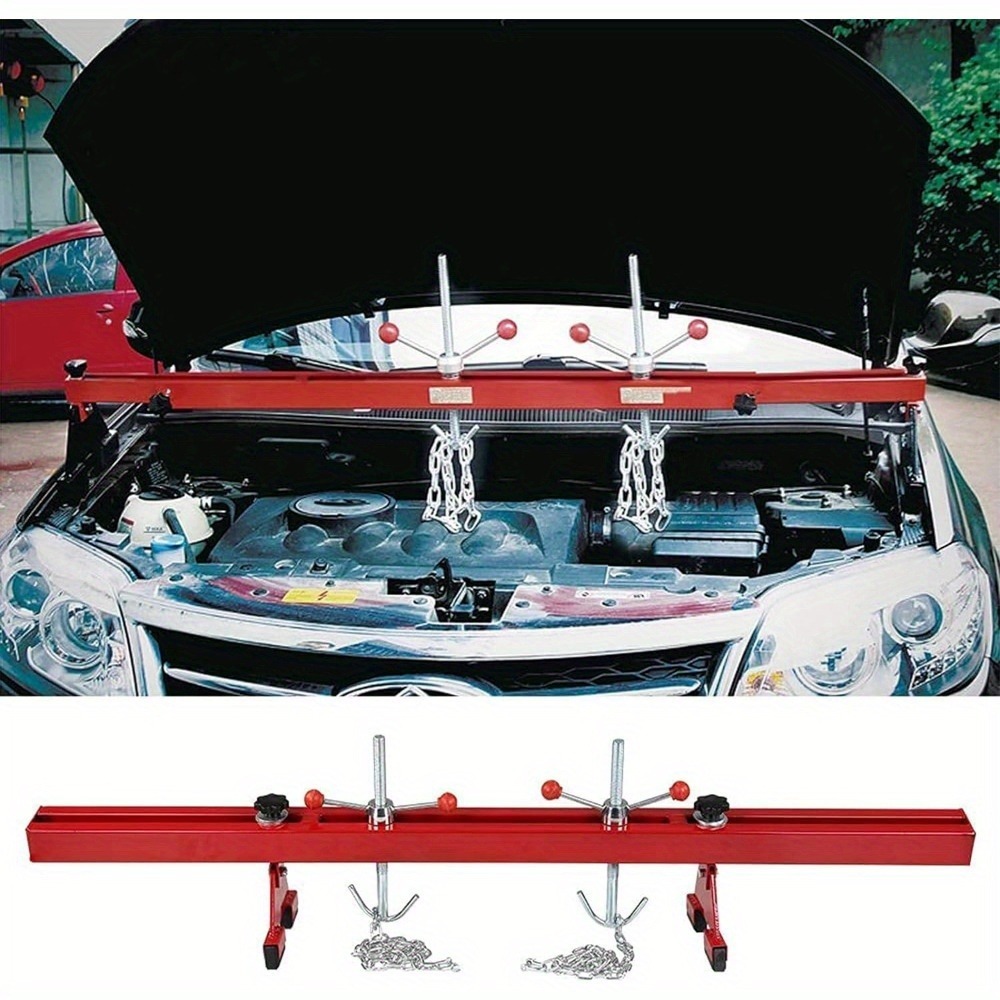 TEMU Engine Support 500kg 1102lbs Engine Support Heavy Duty Beam Engine Or Gearbox Support With 2 Thicken Chains For Most Vehicles