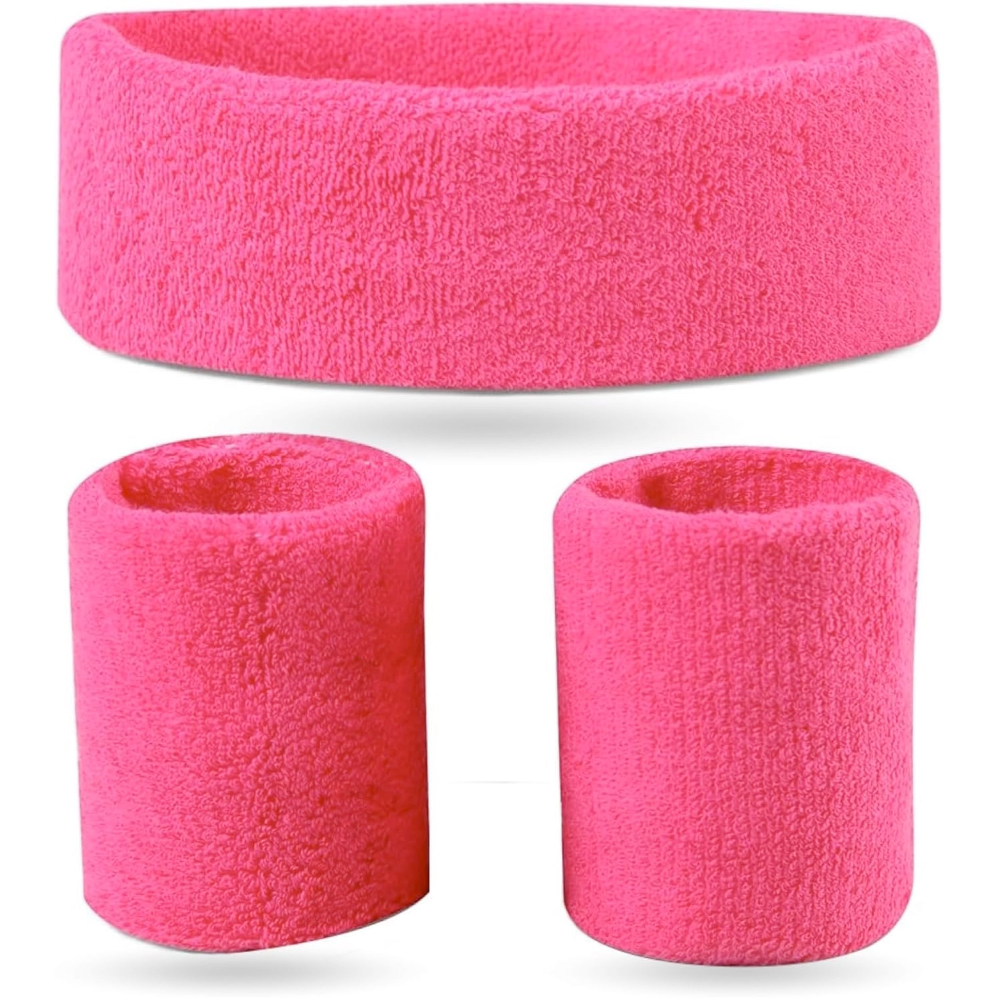 E-shop TK 3 in 1- pink Set mit Stirnband - als Accessoire Kostüm zu 80er 90er Outfit & Karneval