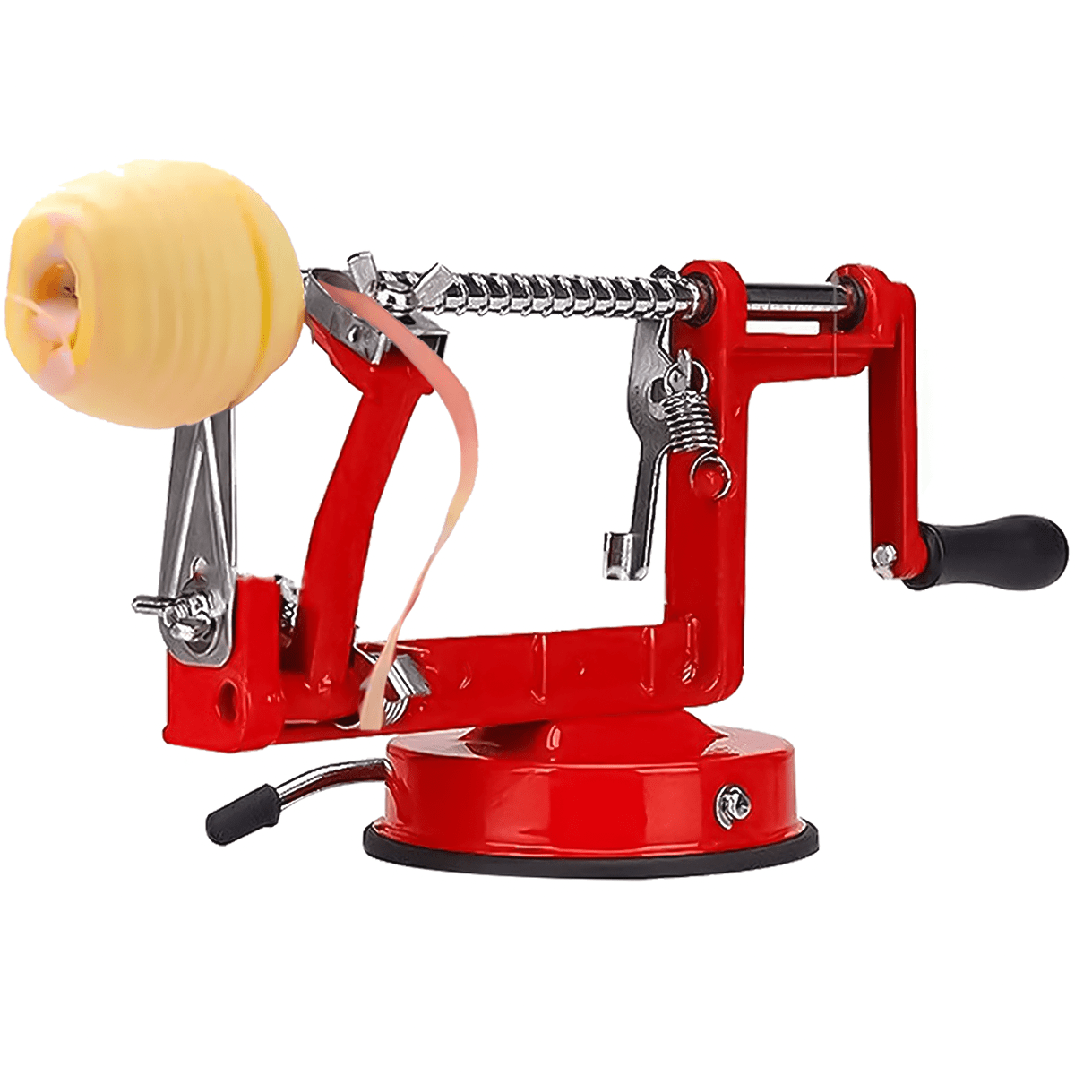 TEMU 3-in-1 Peeler Slicer Corer Machine Kitchen Potato And Vegetable Machine - Red