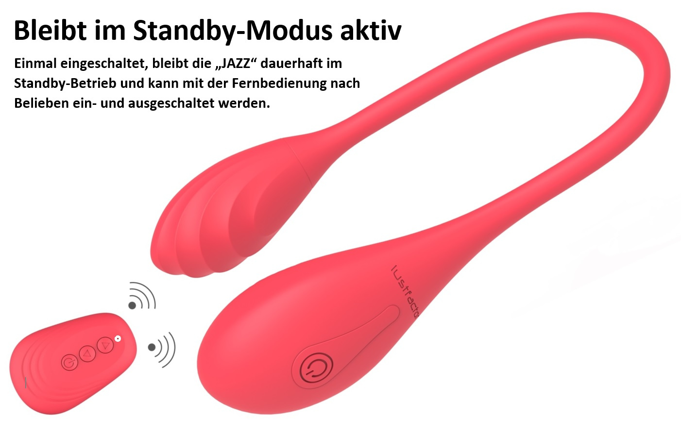 lustfactor jazz | doppel  -liebeskugeln für sie aus silikon | kabellose funk fernbedienung | 2 x 10 vibrationsprogramme |  ei,  ei,  , ei  | wiederaufladbar Produktdetails 2