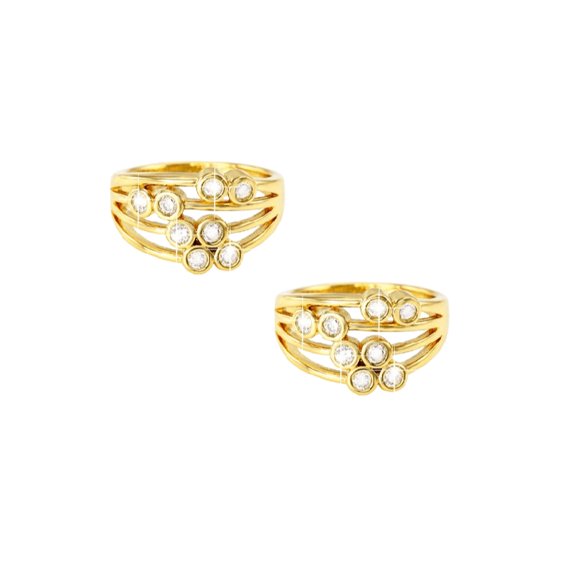 Bold 4 Layer Yellow Ring - Vibrant Touch for Special Event