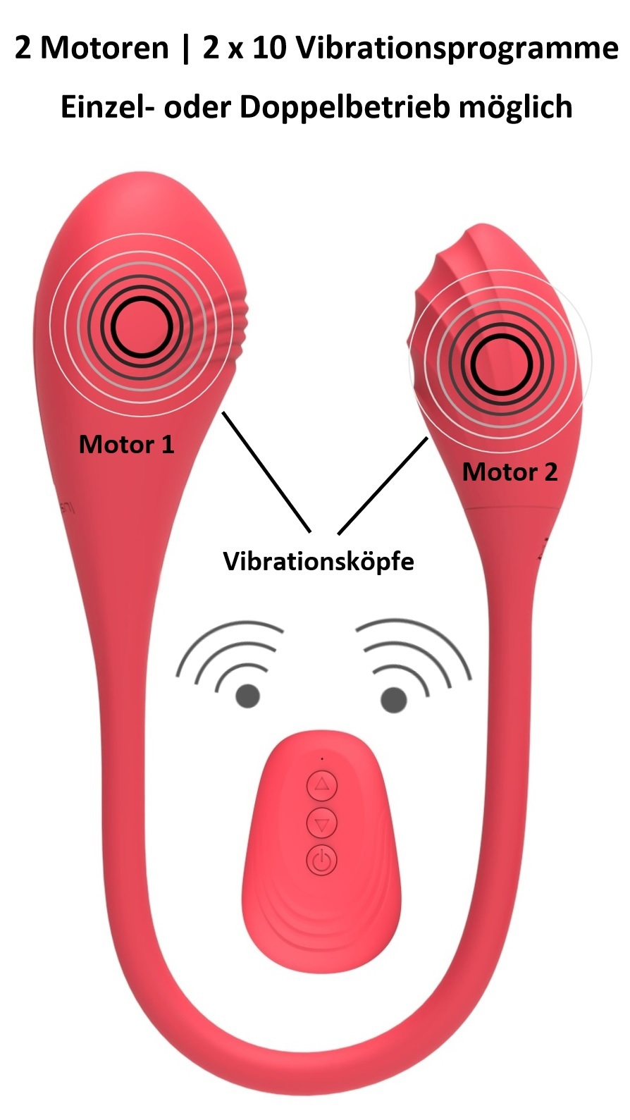 lustfactor jazz | doppel  -liebeskugeln für sie aus silikon | kabellose funk fernbedienung | 2 x 10 vibrationsprogramme |  ei,  ei,  , ei  | wiederaufladbar Produktdetails 1