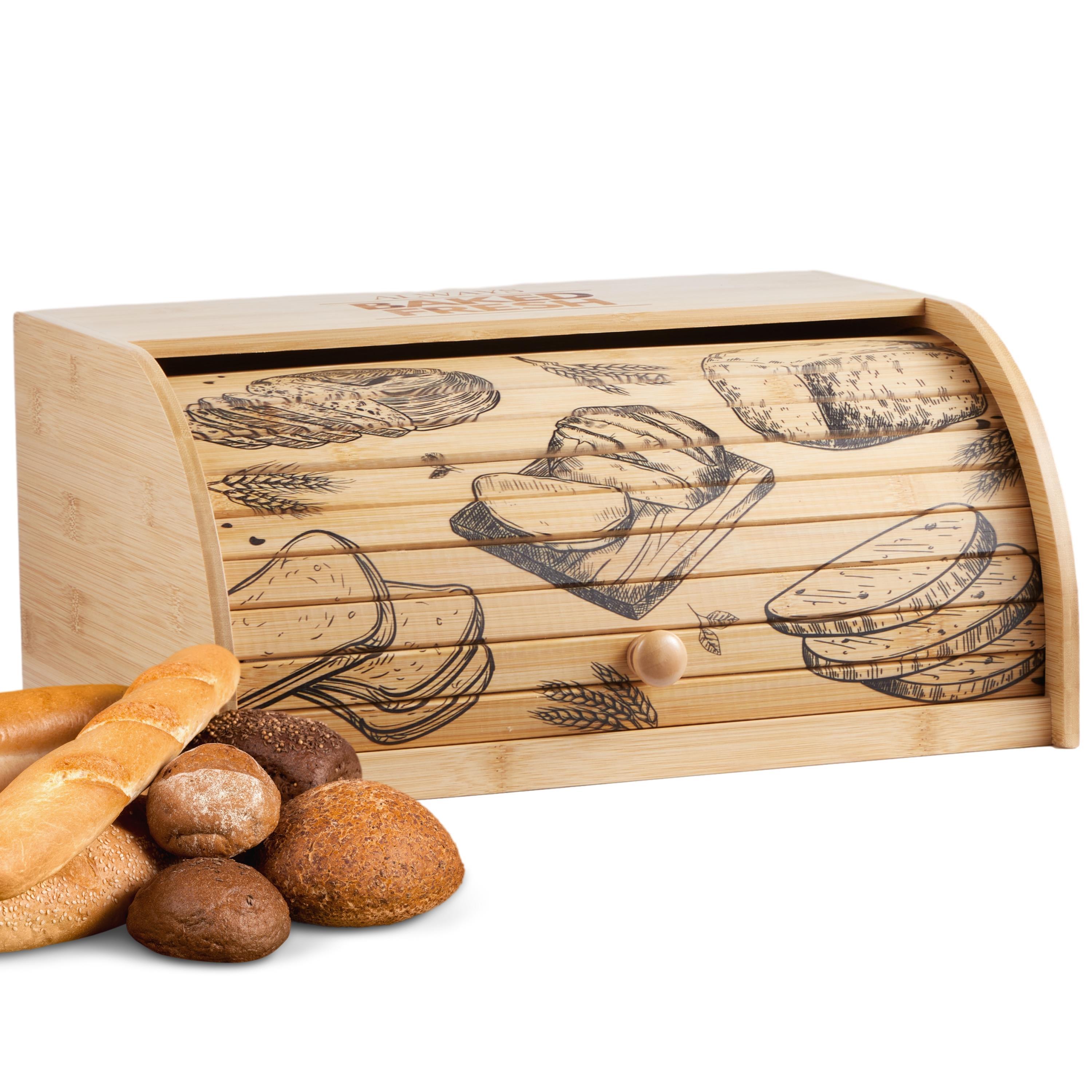Bamboo Bread Box, Bread Basket, Bread Storage Container, Bread Keeper