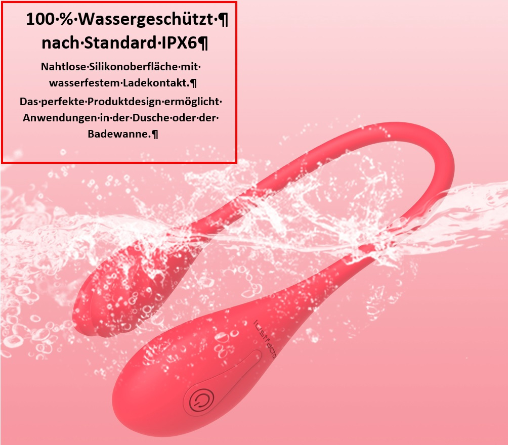 lustfactor jazz | doppel  -liebeskugeln für sie aus silikon | kabellose funk fernbedienung | 2 x 10 vibrationsprogramme |  ei,  ei,  , ei  | wiederaufladbar Produktdetails 3
