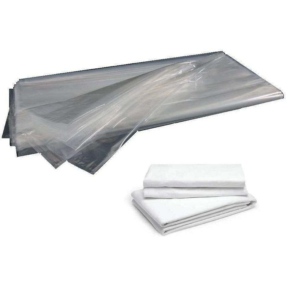 TEMU Plastic Storage Bags For Blankets, Linens, Sweaters, Shirts, And Clothes – Transparent, Dust-proof, Reusable – 45x65 Cm, Nylon Plt – 50 Pieces