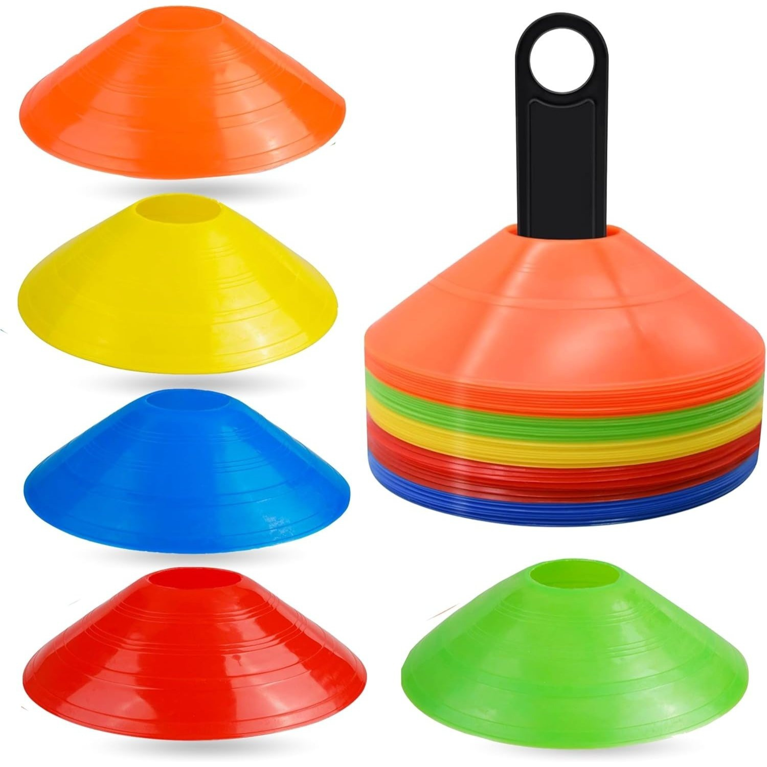 TEMU Tk Marking Cones Slalom Cones Cones For Football, Athletics - Training Equipment & Football Equipment