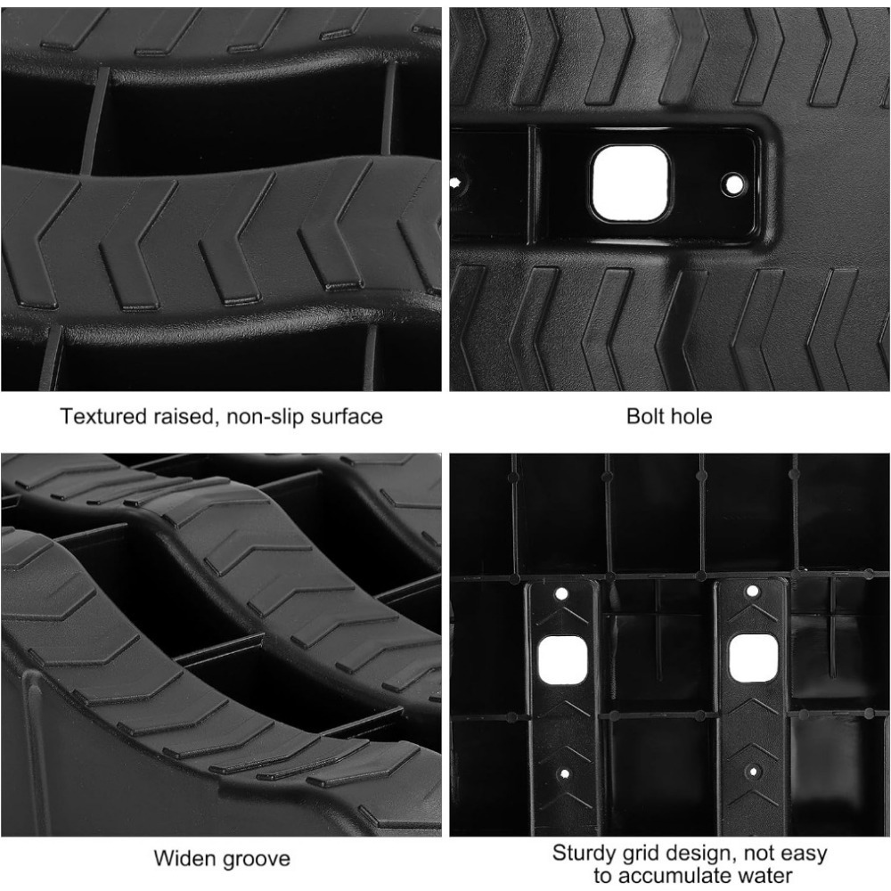 2pcs Heavy Duty Car Ramps for 4 Ton Vehicles, 3-Step Lift