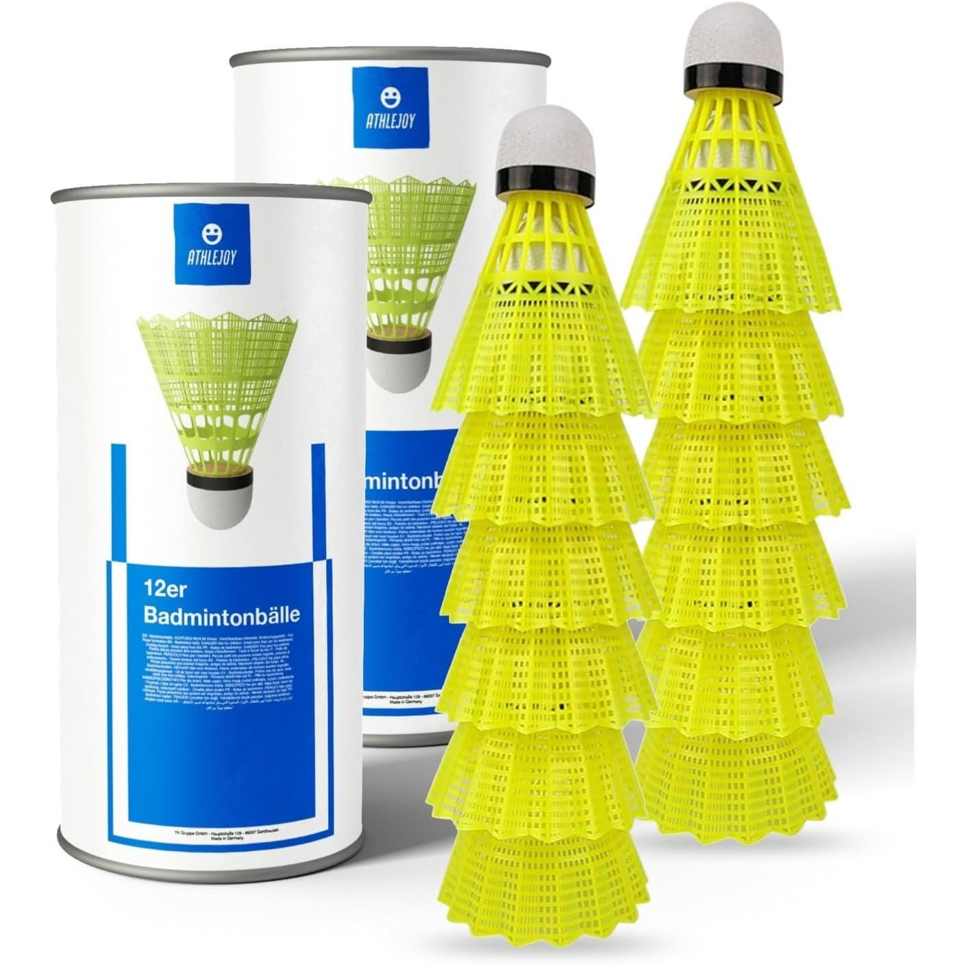 TEMU Tk 12x Badminton Feather Balls - Training And Competition - Badminton Balls For Outdoor And Indoor Use