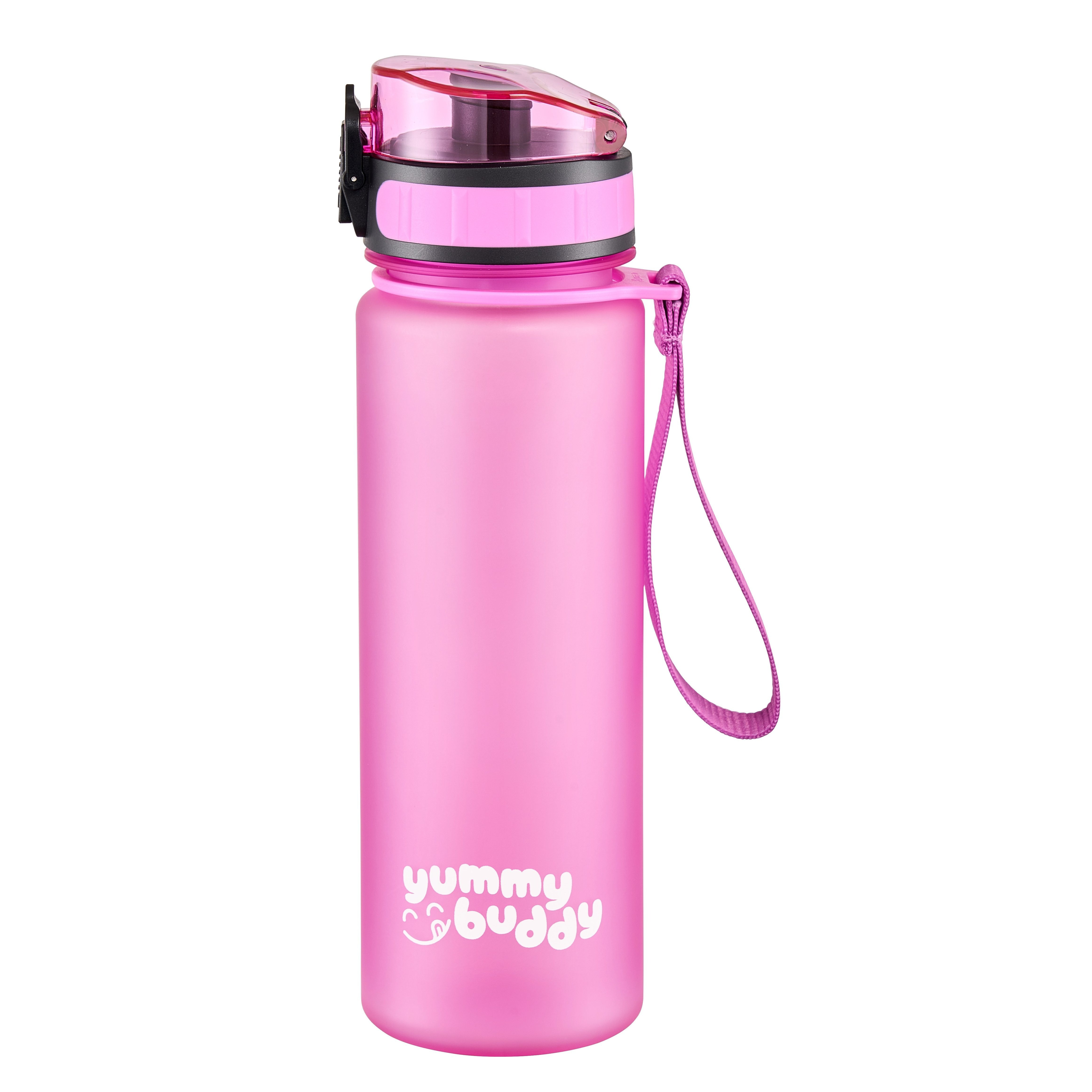 TEMU Yummy Buddy Drinking Bottle Spill-proof 500 Ml, Bpa-free, School Drinking Bottle For Hiking & , Sports Drinking Bottle With Fruit Infuser, Neutral-tasting Water Bottle 500ml Pink