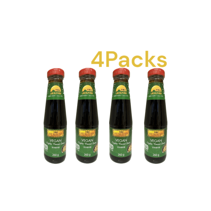 Image of 4 Packs Leekumkee Vegetarian Oyster Sauce 4×260g - Oyster Sauce For Asian Cuisine, Ideal For Wok Dishes, Noodles And Dips
