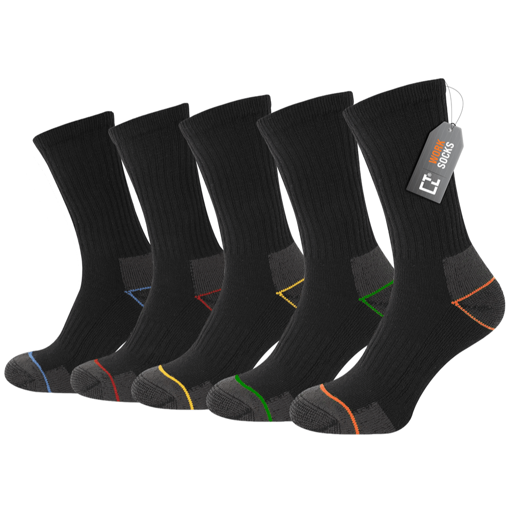 TEMU 10 Pairs Work Socks For Men 6-11 Heavy Duty – Mens Sock For Work, Sports & Outdoors – Durable, Breathable & Comfortable Socks For Men