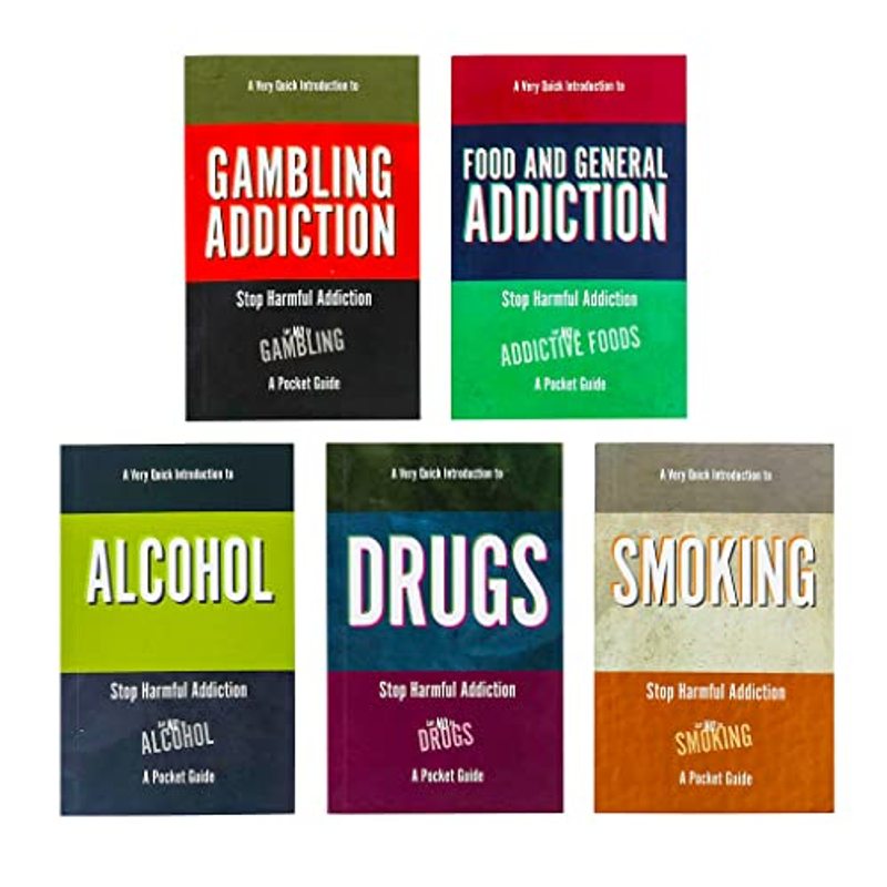 TEMU A Very Quick Introduction Self Help Recovery Pocket Guide 5 Books Collection Set ( Addiction, Smoking, , Drugs, Food And General Addiction)